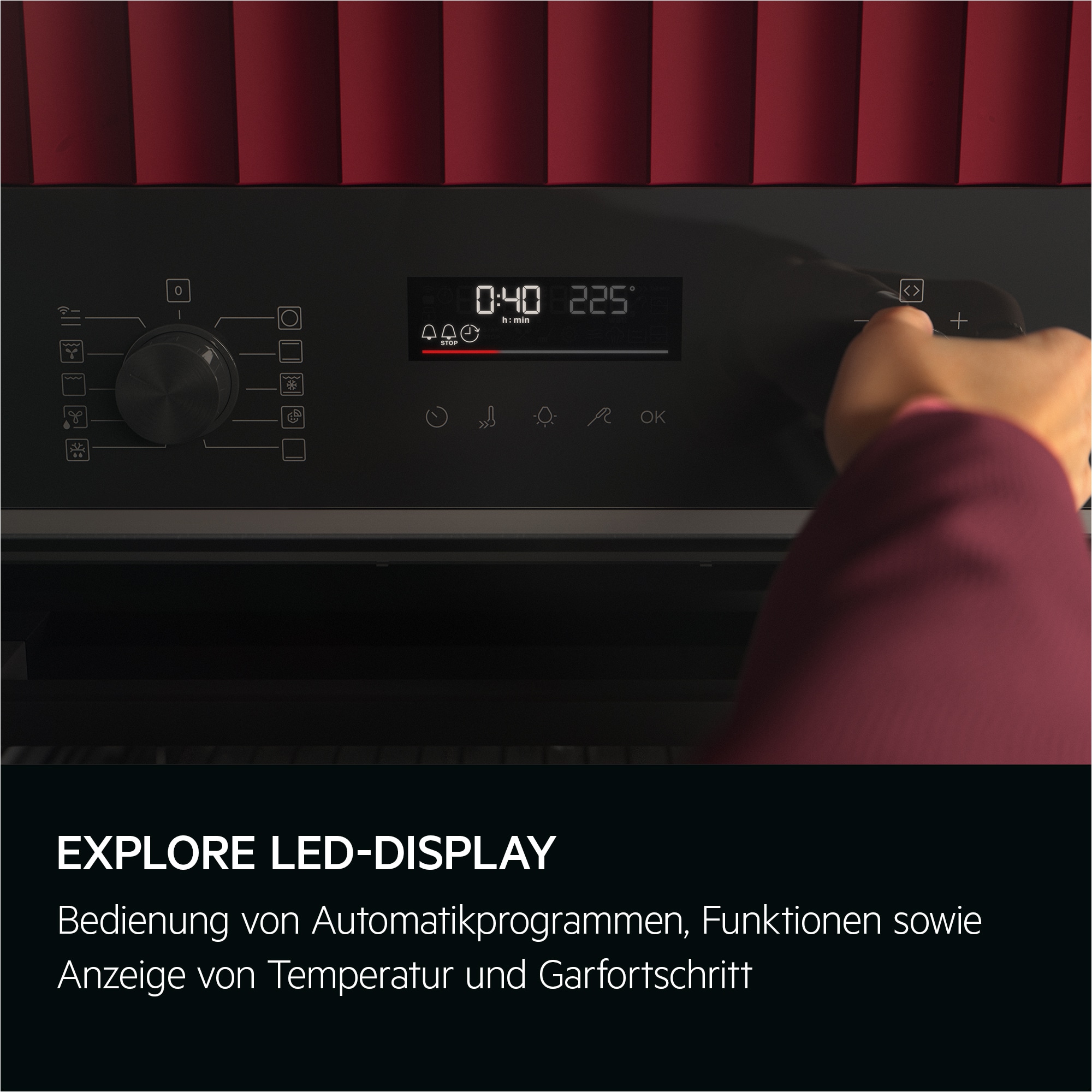 AEG Induktions Herd-Set Serie 5000 »HH24HSPID«, Pyrolyse-Selbstreinigung, Hob2Hood, AirFry-Funktion