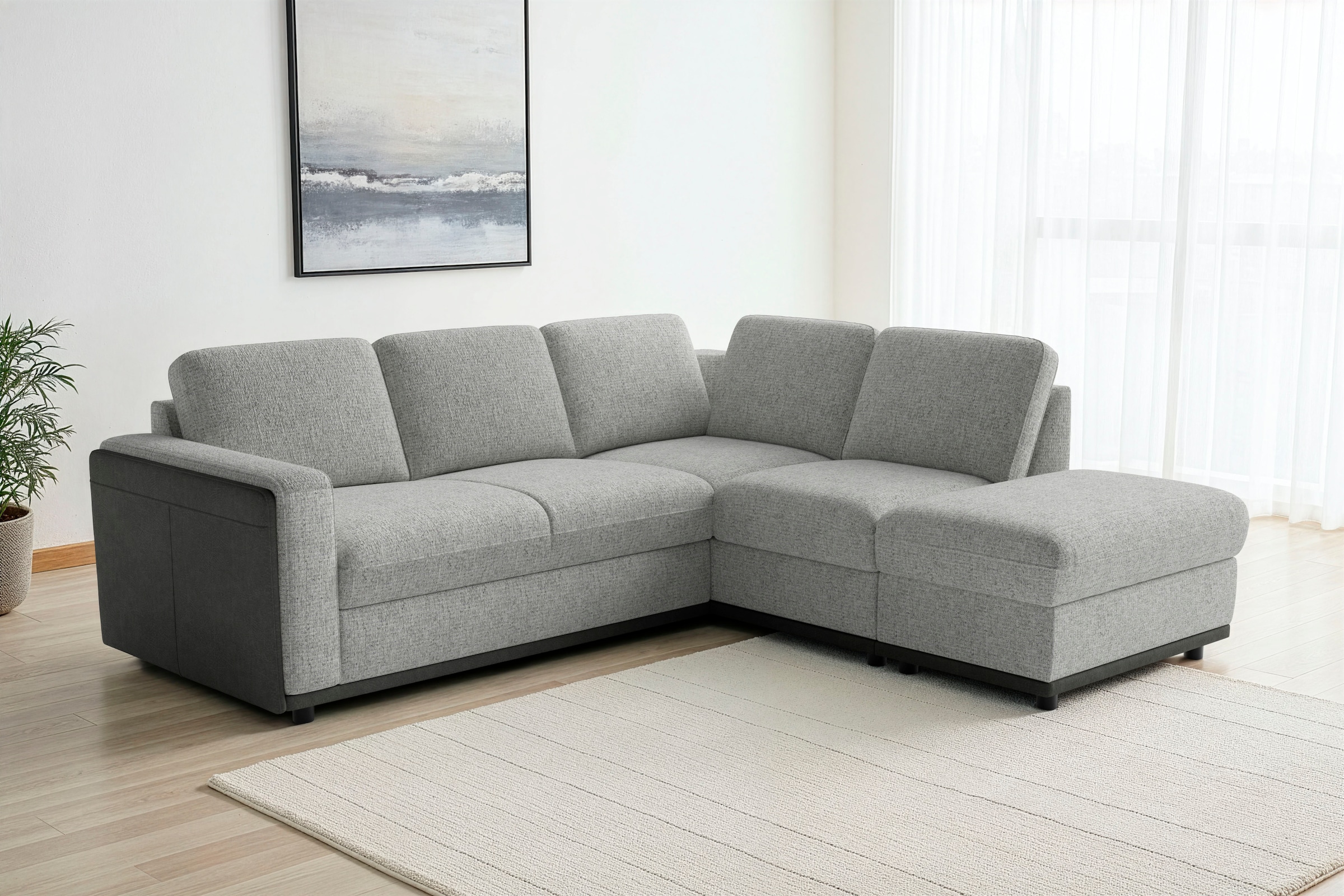 sit&more 1100000002199 "Cordoba" wahlweise mit Schlaffunktion und Bettkasten oder Stauraum