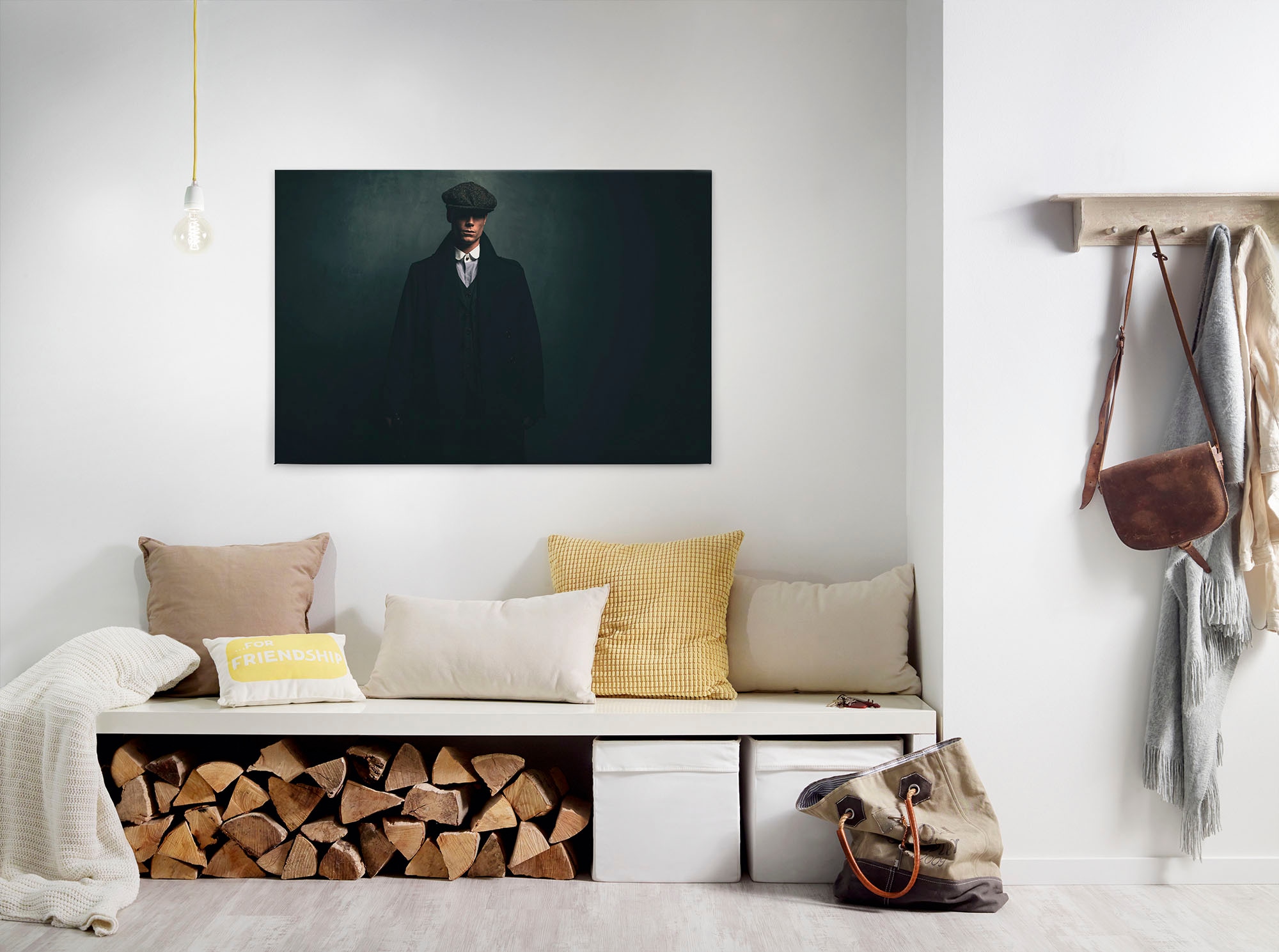 A.S. Création Leinwandbild "roger" Kunst Personen 1 Stk. tlg. Keilrahmen Bild Mann Leinwand-Bild Wohnzimmer modern Wandbild Kinder