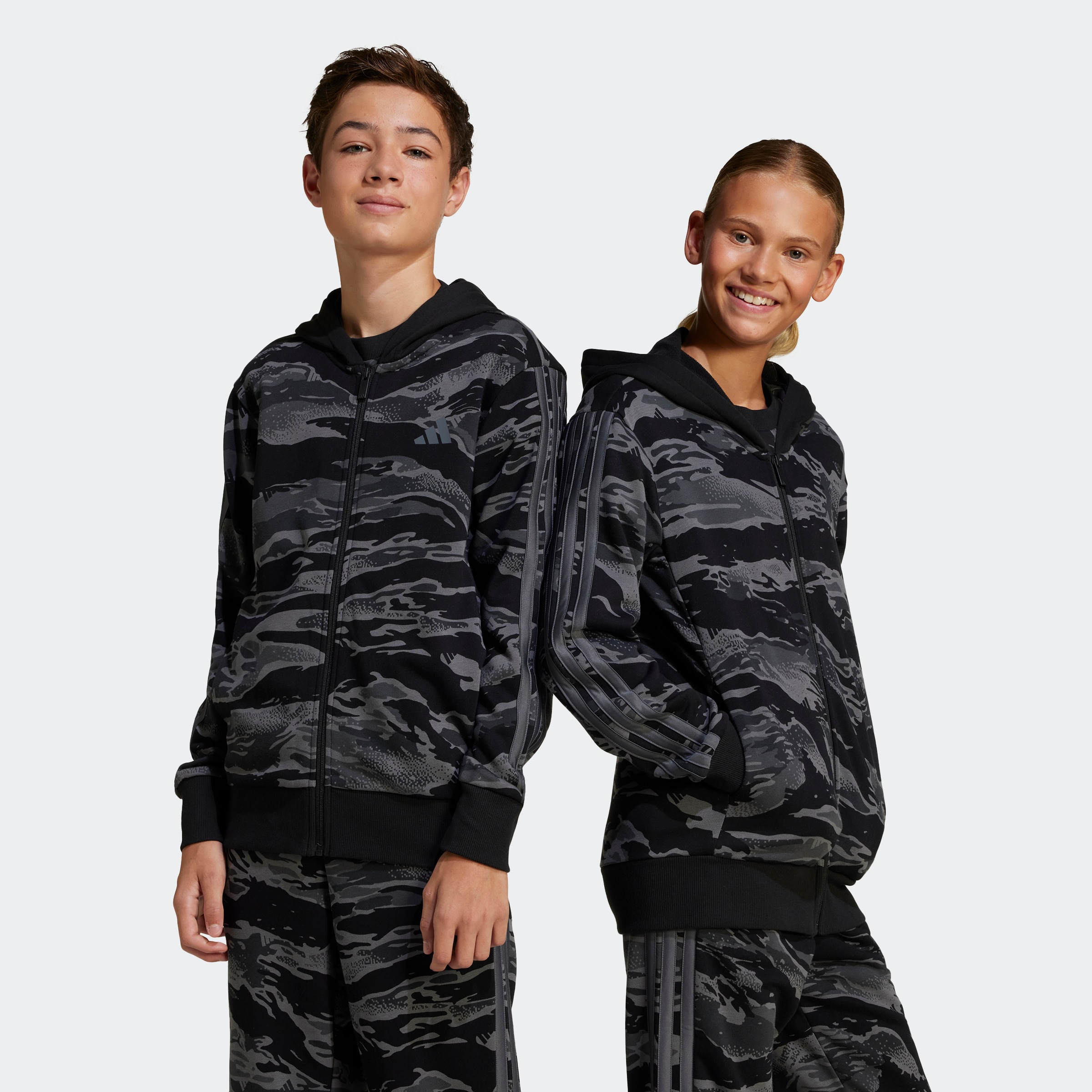 adidas Sportswear Kapuzensweatshirt »J CAMO FZ HD«