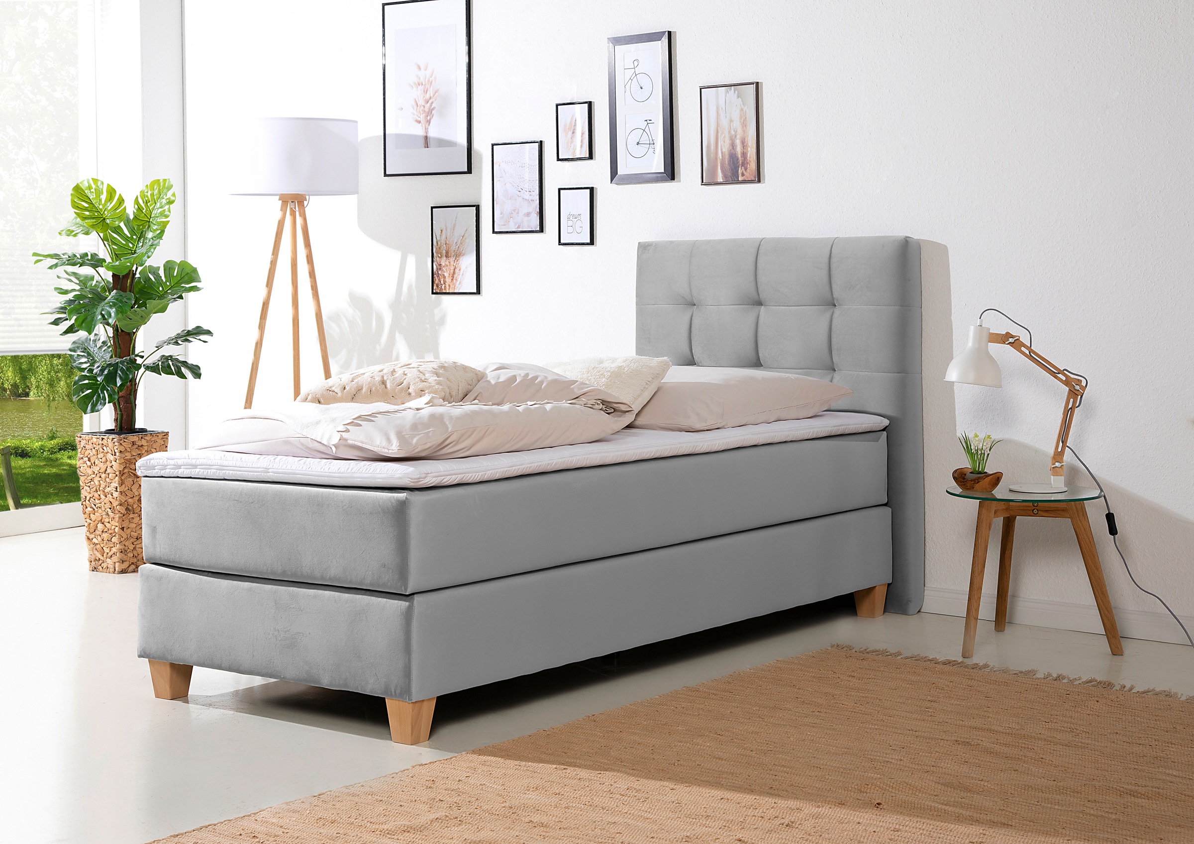 Home affaire Boxspringbett »Moulay«, inkl. Topper, in 3 Härtegraden, TFK auch in Härtegrad 4