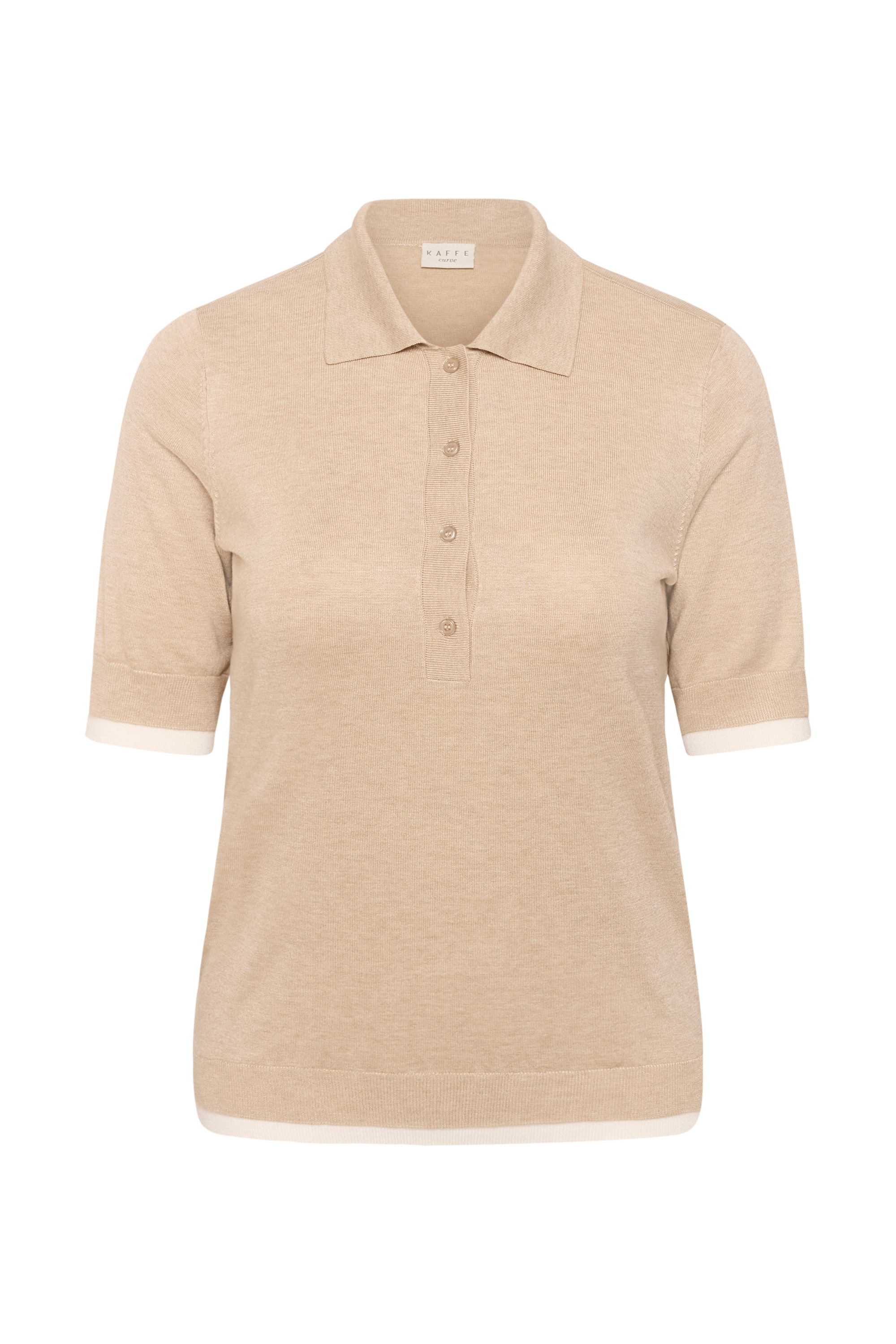 KAFFE Curve Blusentop "Damen Poloshirt KClizzy"
