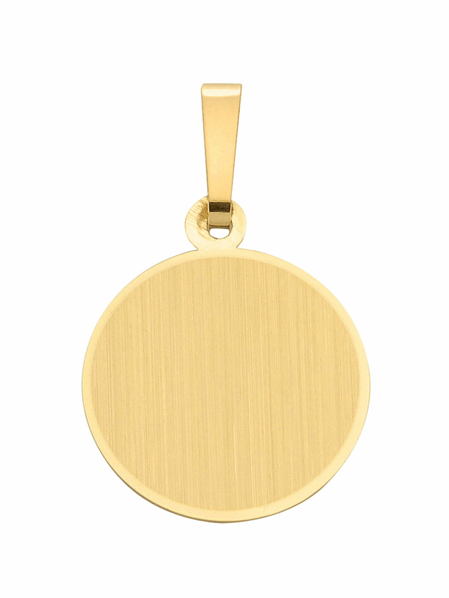 Adelia´s Kettenanhänger »333 Gold BAUR Gold mm«, kaufen Goldschmuck für | Damen Anhänger 333 Gravurplatte 13,6 Ø