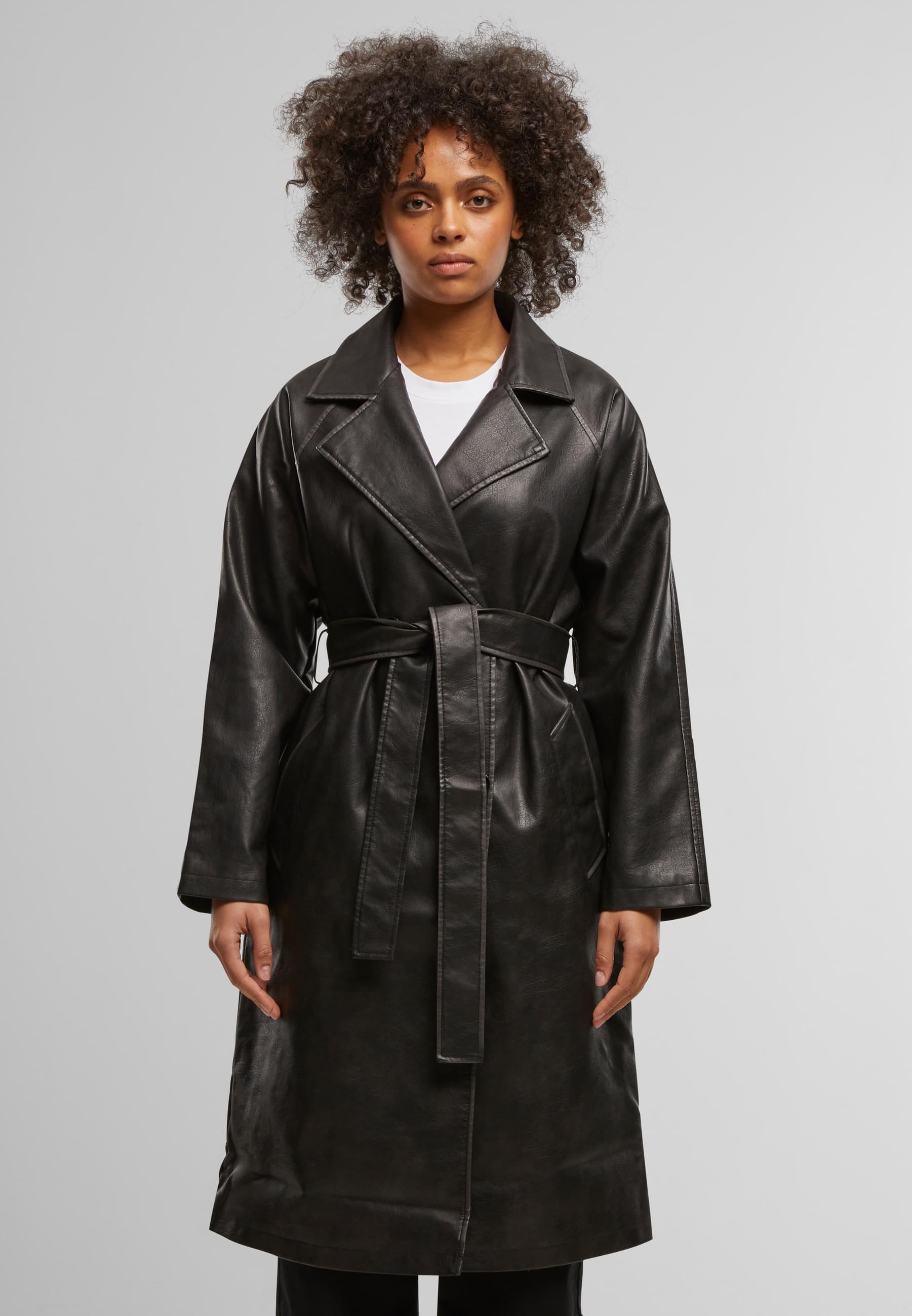 URBAN CLASSICS Winterjacke »Urban Classics Ladies Vintage Trenchcoat«, (1 St.), ohne Kapuze