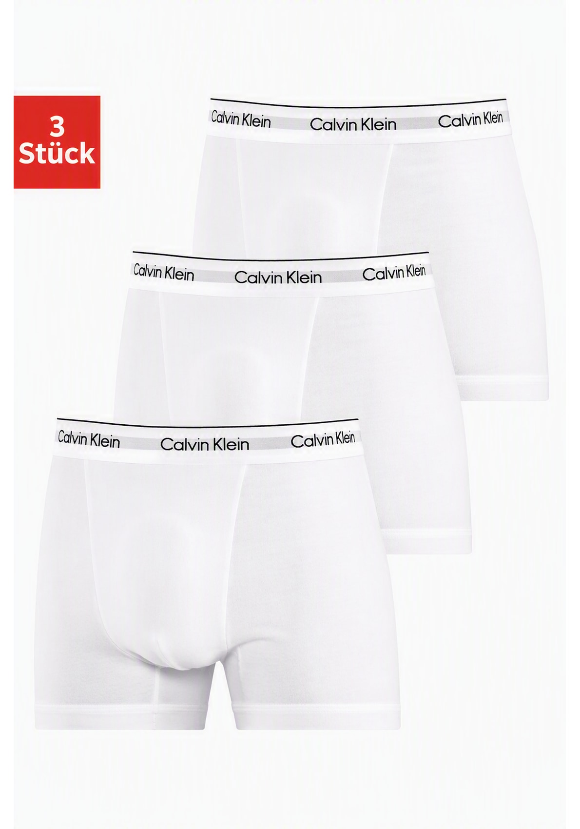 Calvin Klein Underwear Boxershorts "CK RELAXED FIT TRUNK 3PK" Packung, 3er-Pack, 3 Stk. aus Stretch-Baumwolle