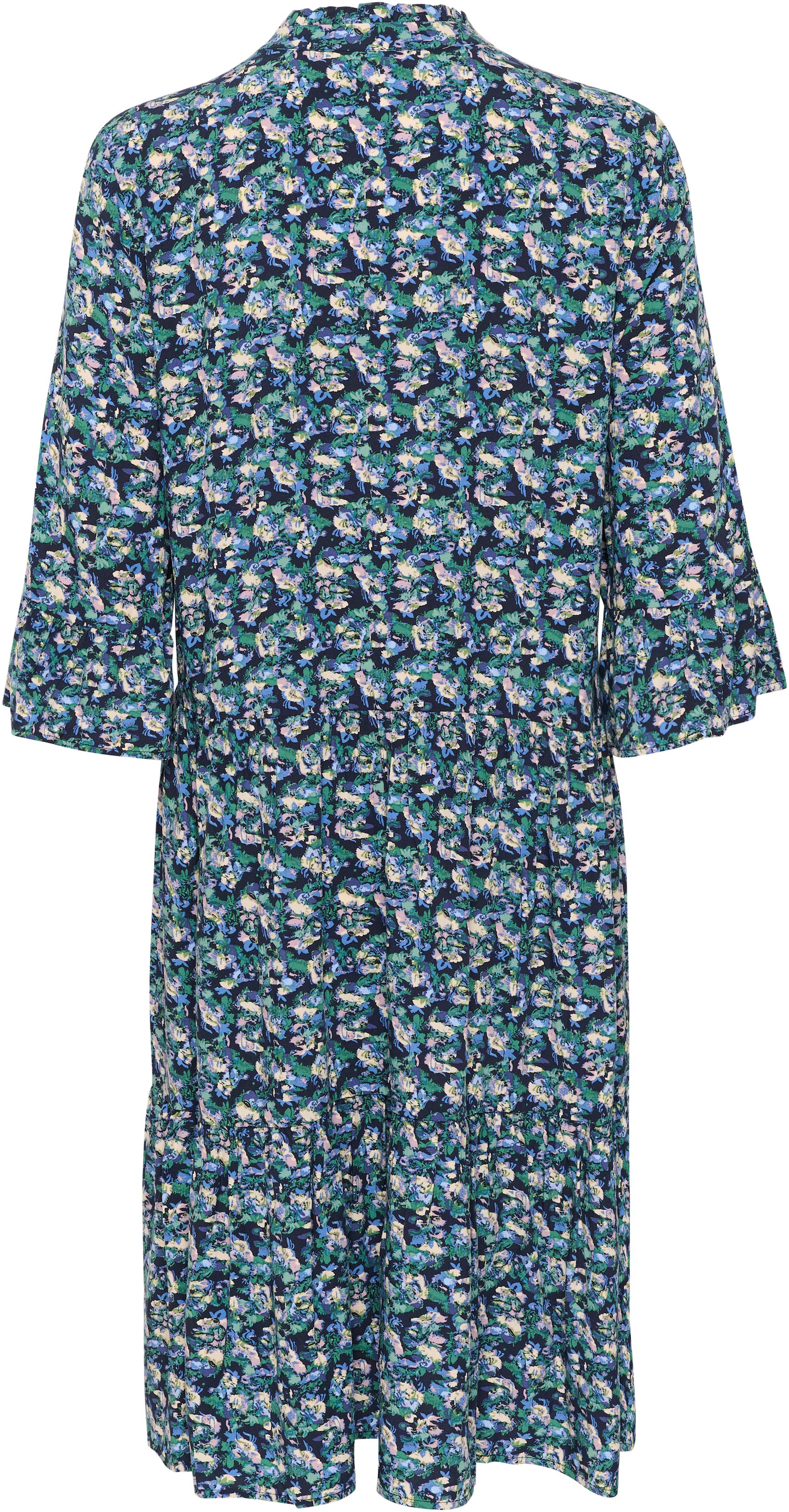 Saint Tropez Druckkleid »EdaSZ Dress«, mit Volant und 3/4 Ärmel kaufen |  BAUR
