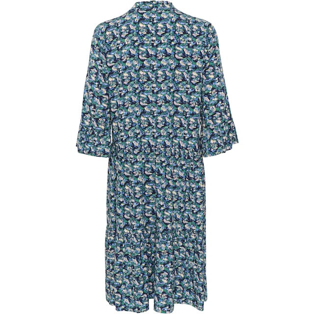 Saint Tropez Druckkleid »EdaSZ Dress«, mit Volant und 3/4 Ärmel kaufen |  BAUR