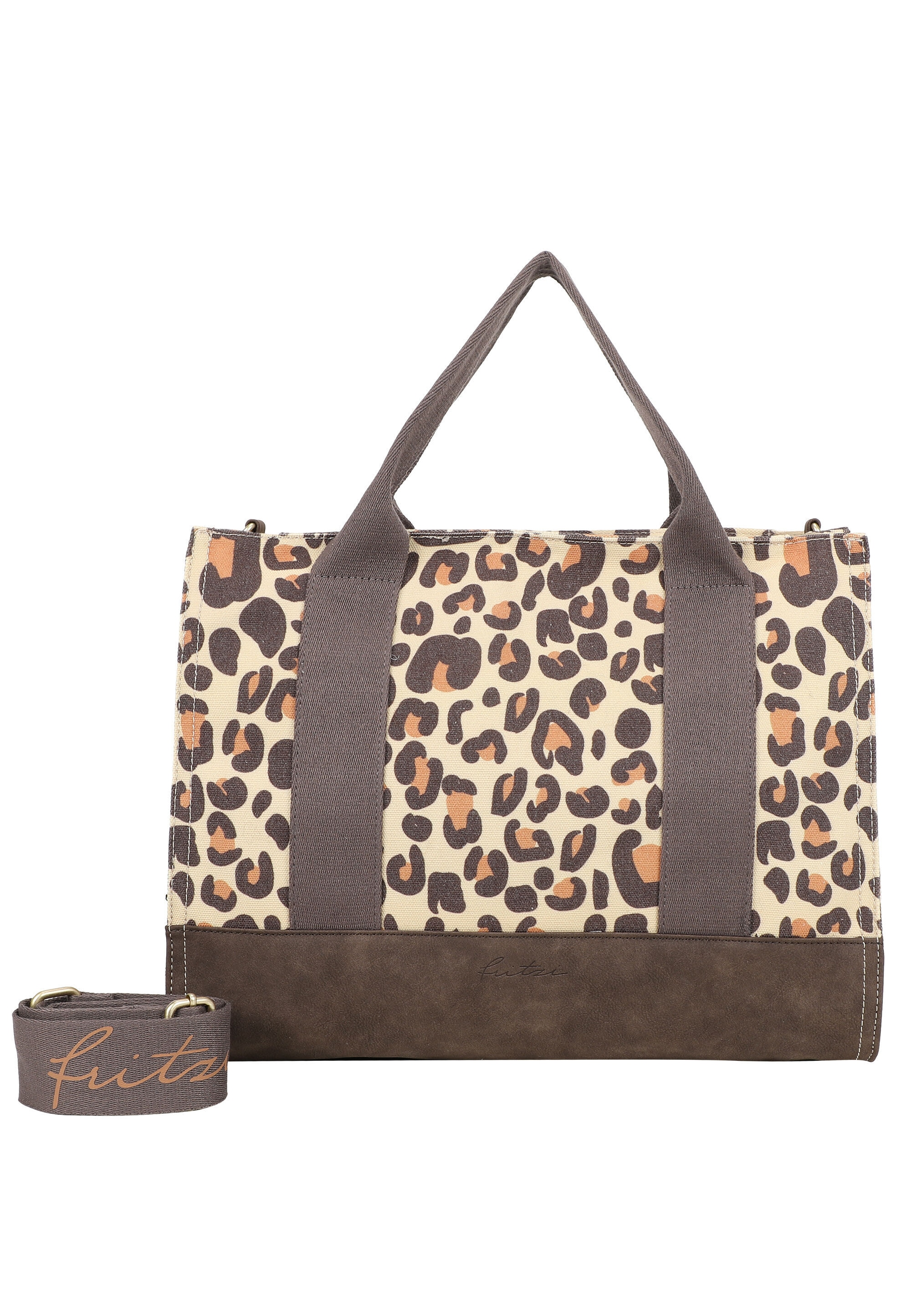 Fritzi aus Preußen "Canvas Tote Bag Limited Leo Camel" mit Leomuster