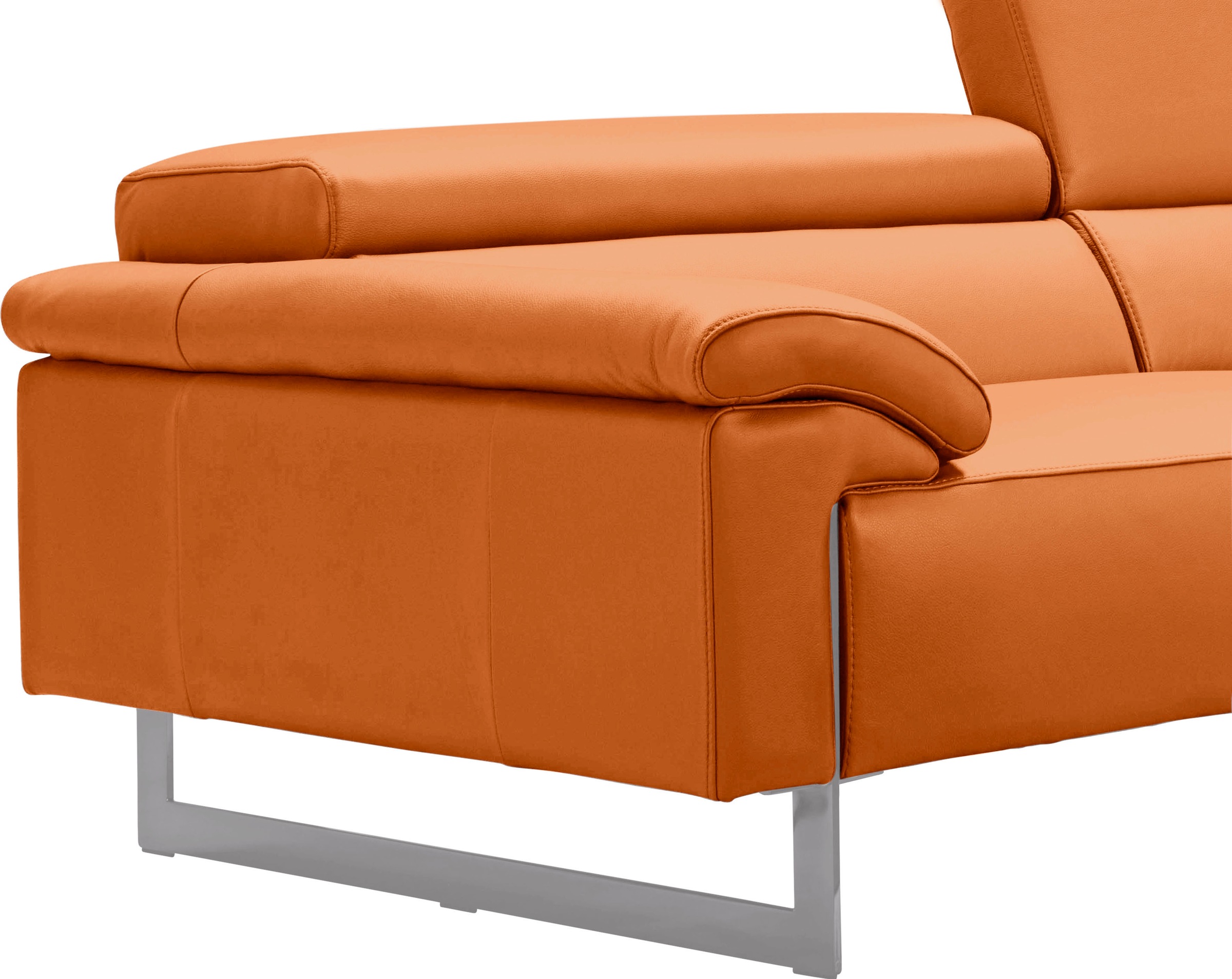 Thumbnail - Egoitaliano 2,5-Sitzer "Malika, Designsofa mit hohem Sitzkomfort, edel und bequem", inkl. Kopfteilverstellung und chromf...