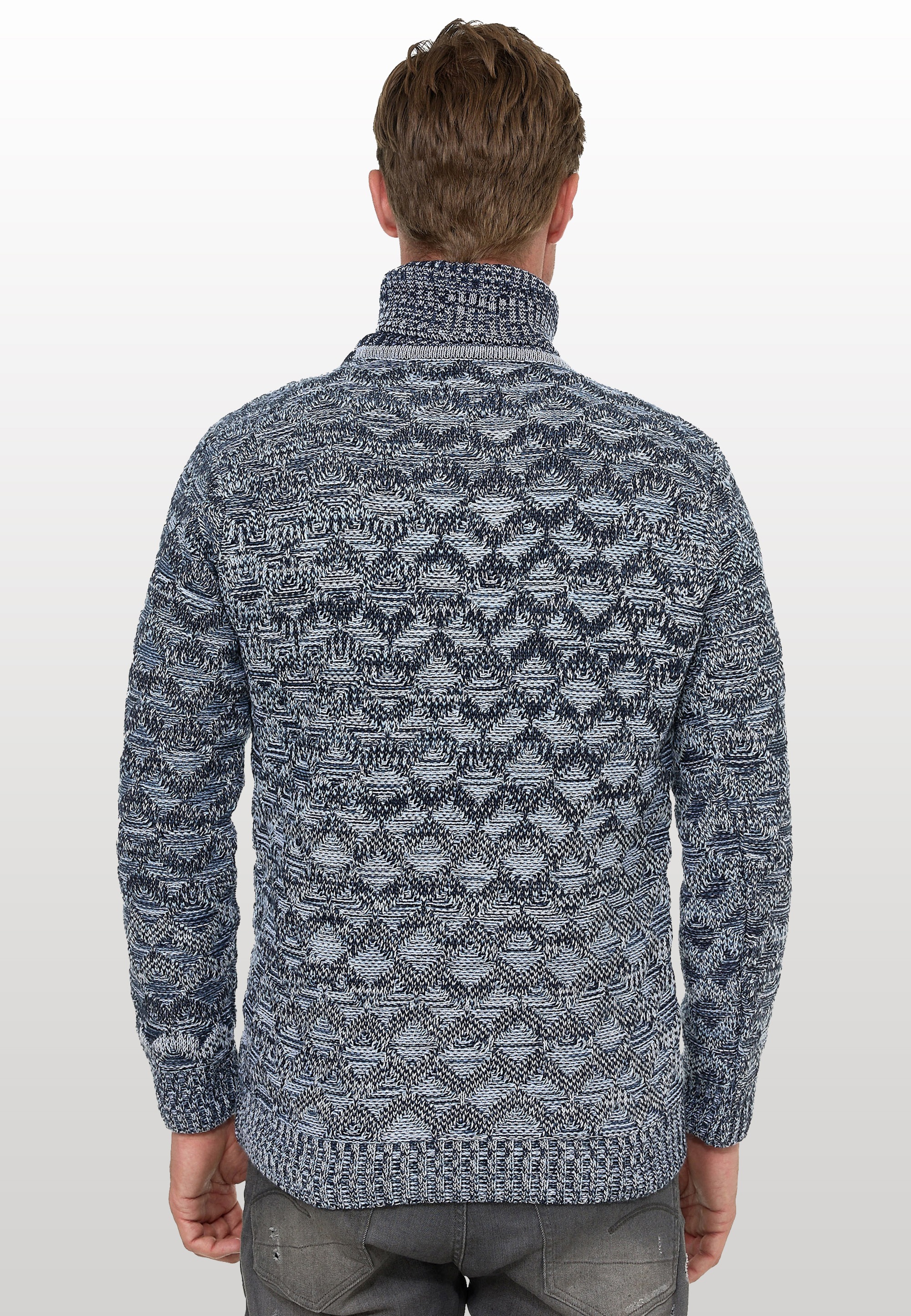 Rusty Neal Strickpullover, mit angesagtem Karo-Design