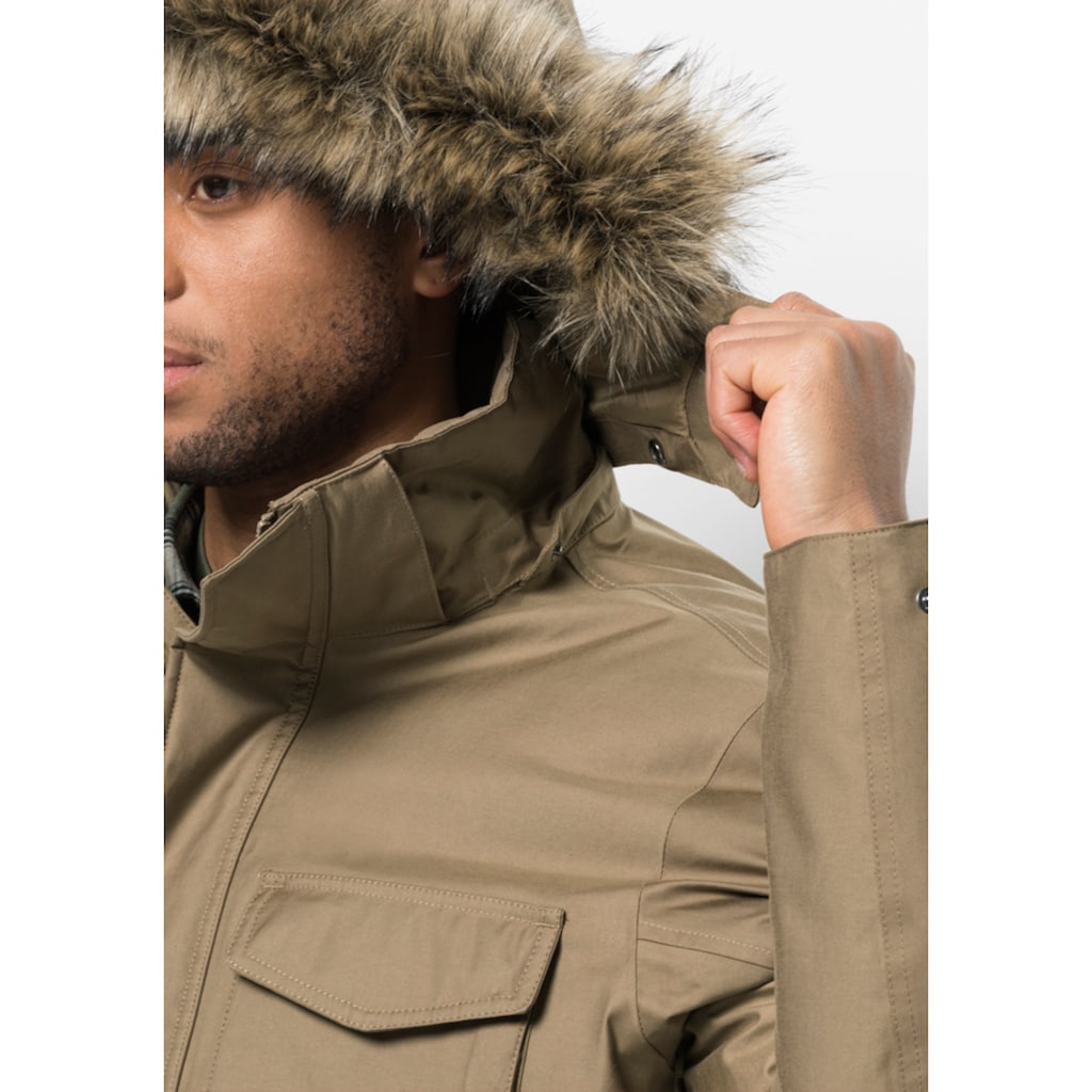 Jack Wolfskin Funktionsparka »WINTERFROST DOWN PARKA M«, mit Kapuze