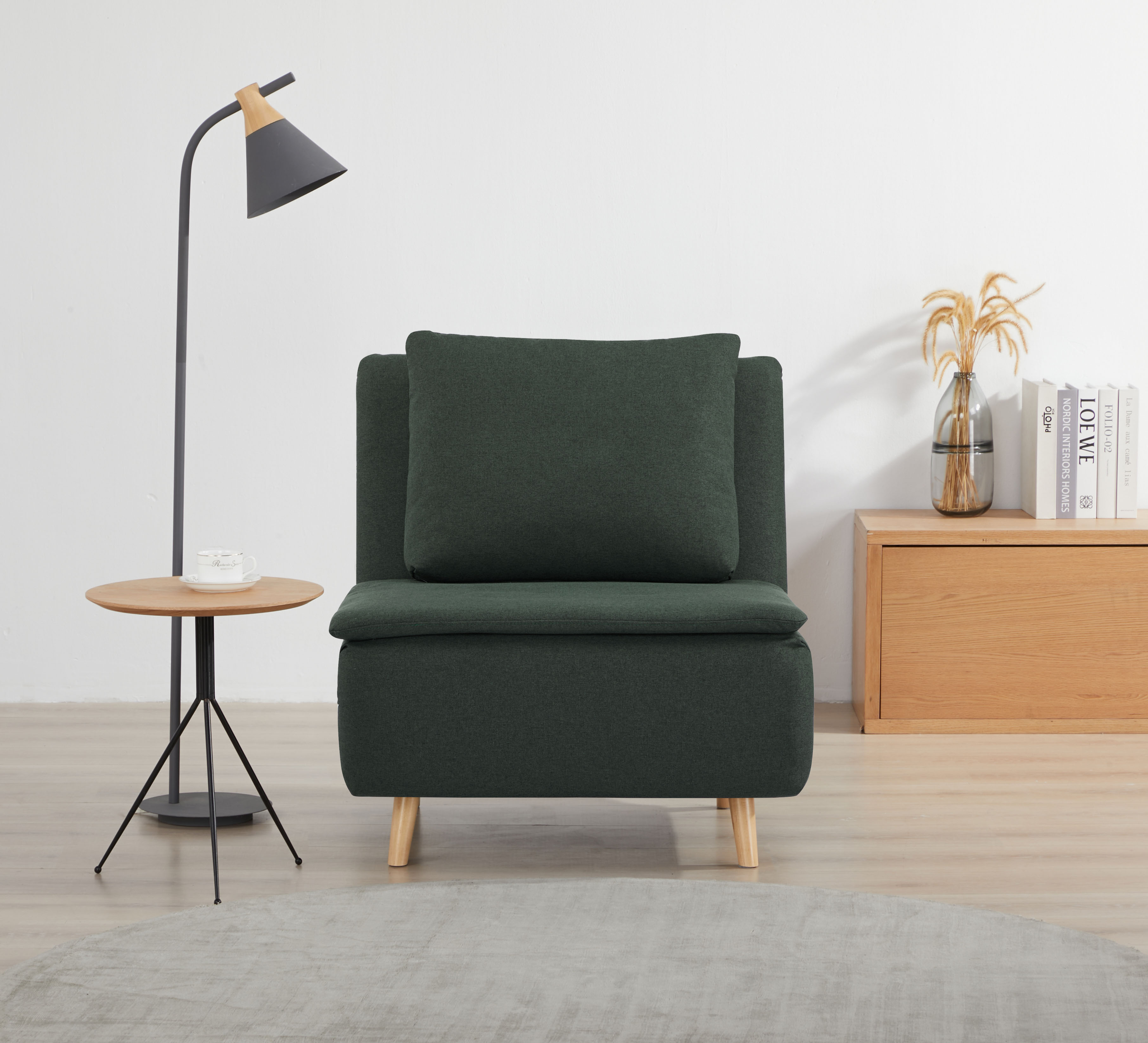 OTTO home Sessel "AINSLEY - OTTO. Verlässliche Qualität." wandelbar zum Gästebett, Schlafliege, Webstoff u. Cord-Bezug