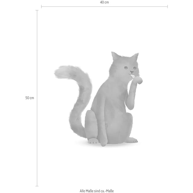 Komar Poster »Cute Animal Cat«, Tiere, Kinderzimmer, Schlafzimmer,  Wohnzimmer | BAUR