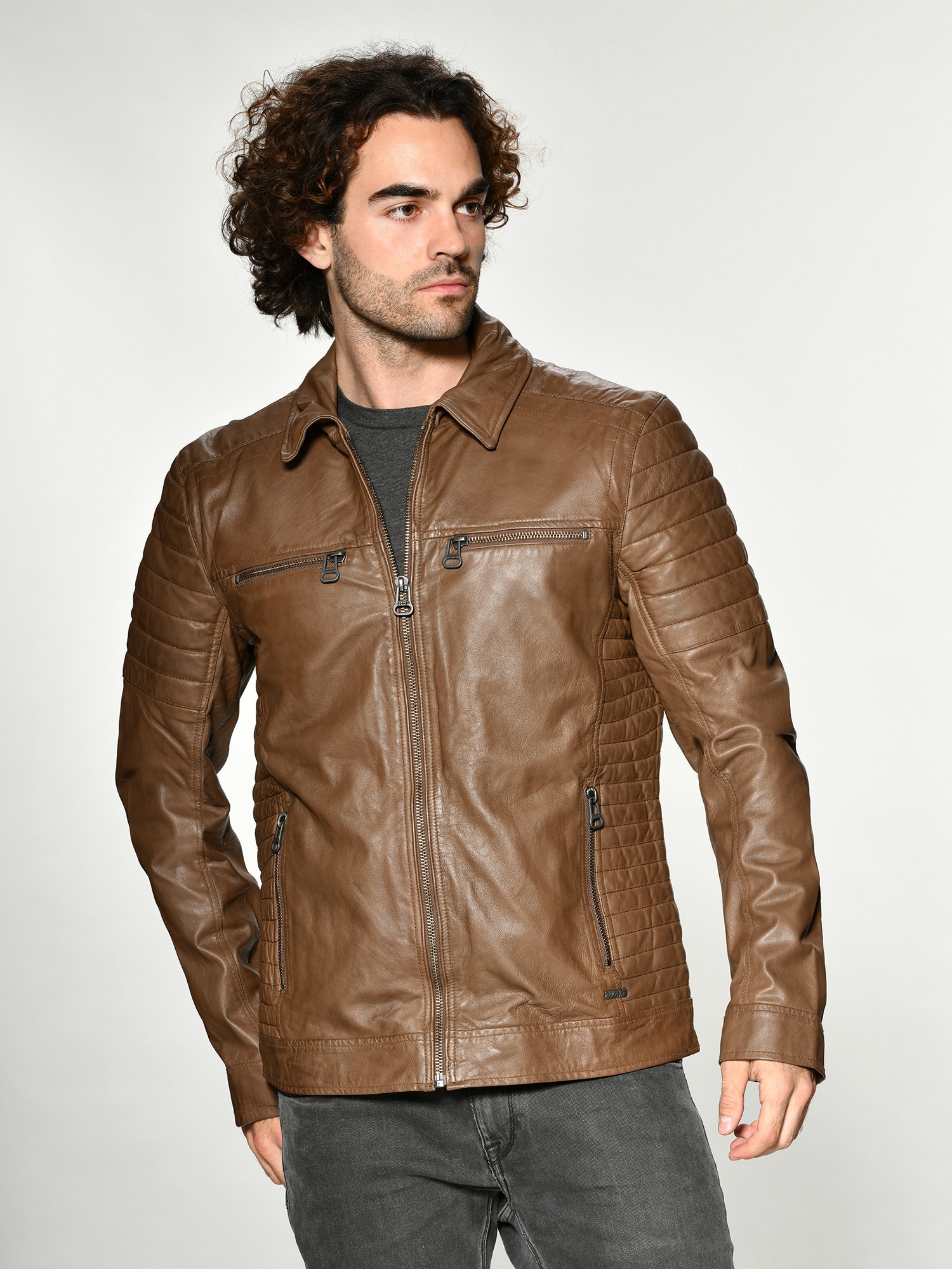 Lederjacke »William«