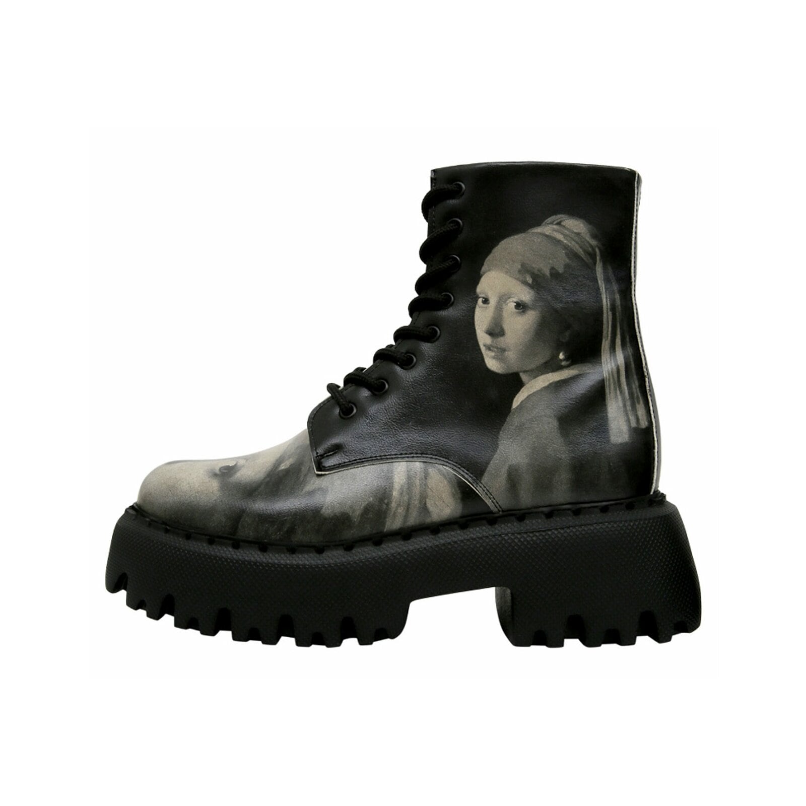 DOGO Chelseaboots "Damen Navy Girl with A Pearl Earring BW Vegan Damen Boots /", Vegan