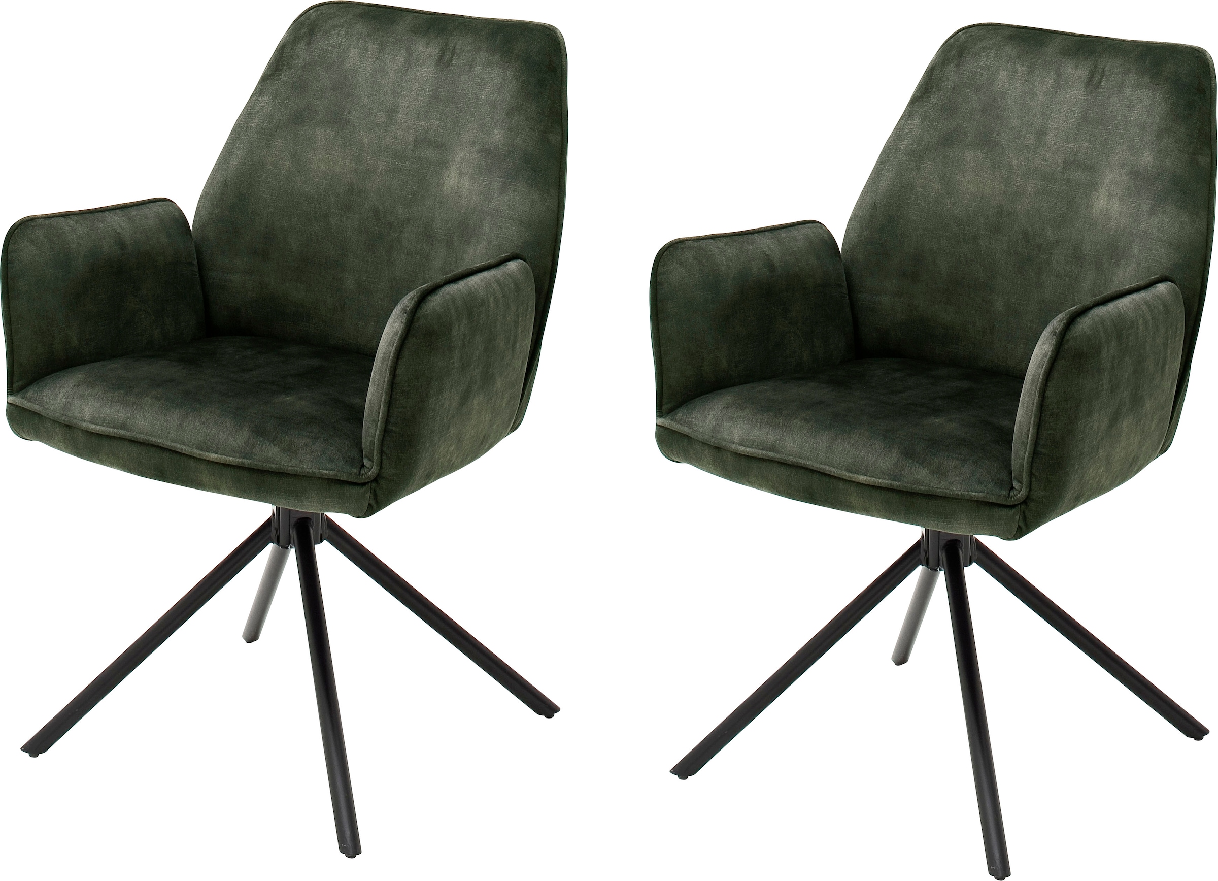 MCA furniture Esszimmerstuhl "Ottawa mit Armlehne" (Set) 2 Stk.Vintage Velo günstig online kaufen