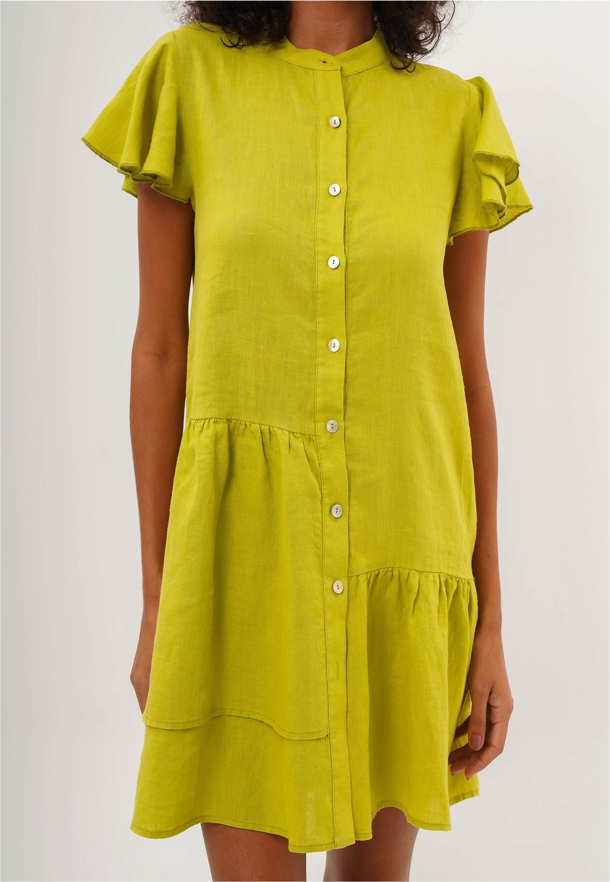 freshlions Jerseykleid »Jolin«, mit zarten Volantärmeln