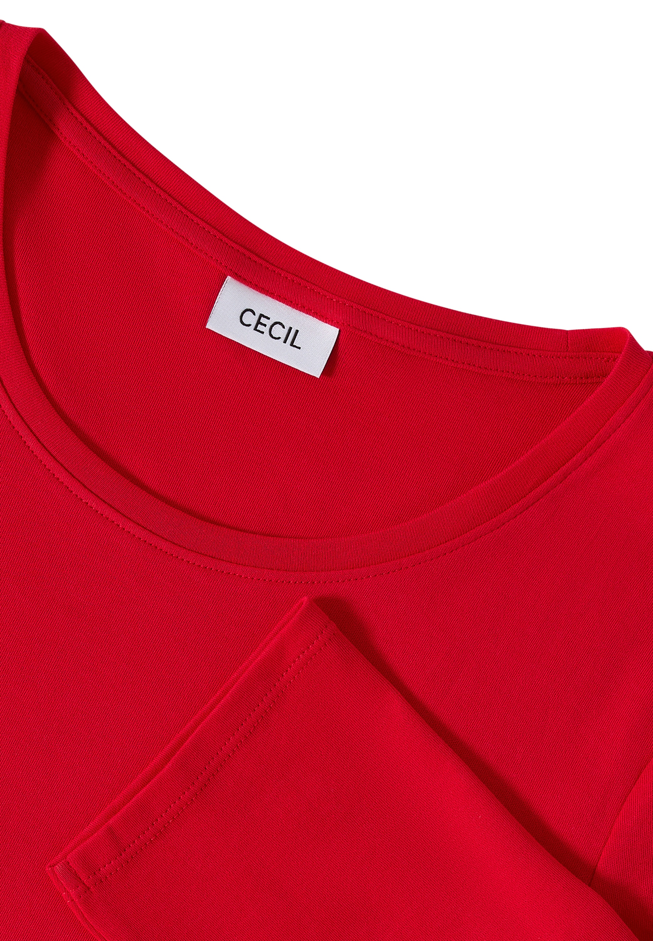 Cecil Rundhalsshirt, aus reiner Baumwolle