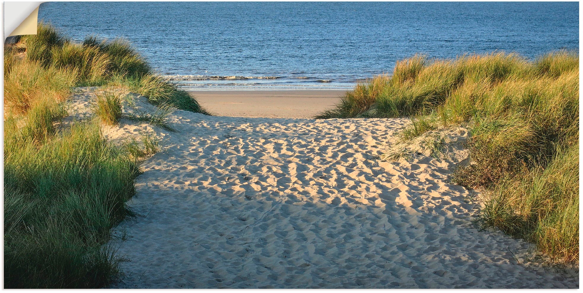 Artland Wandbild "Strandaufgang", Strand, (1 St.), als Alubild, Outdoorbild günstig online kaufen