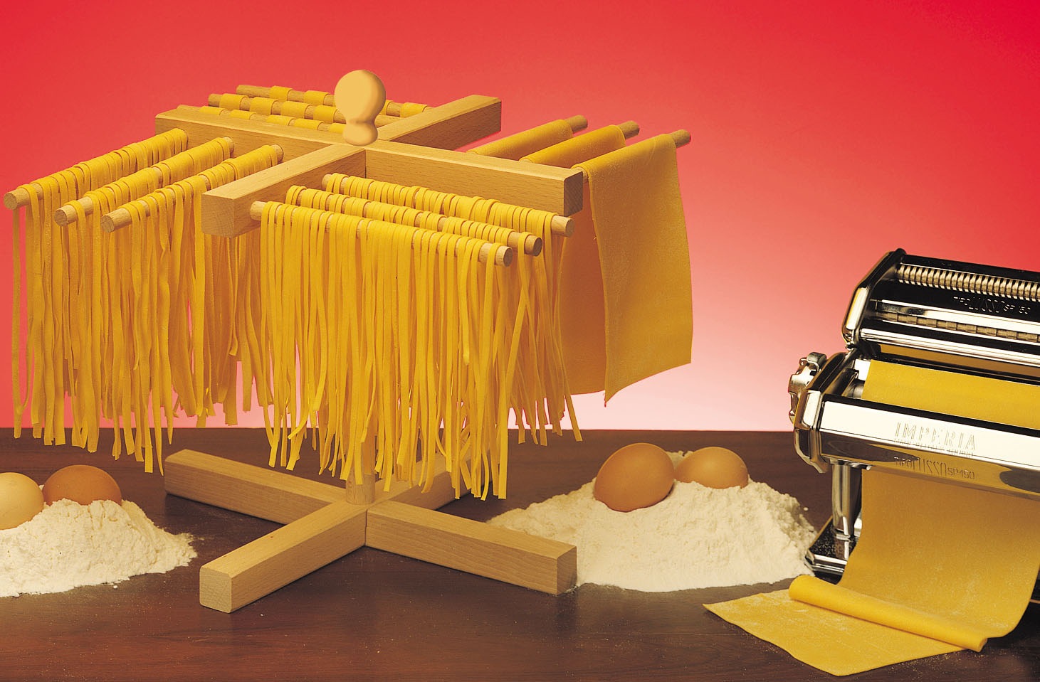 Thumbnail - imperia Nudeltrockner "aus Buchenholz" zum Trocknen von frisch geschnittenen Nudeln