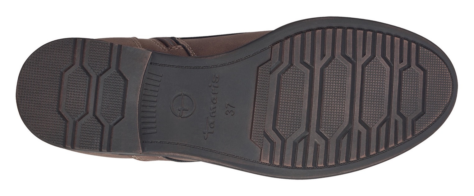 Tamaris Schnürboots, Blockabsatz, Schnürboots Stiefelette mit Zierreißversc günstig online kaufen