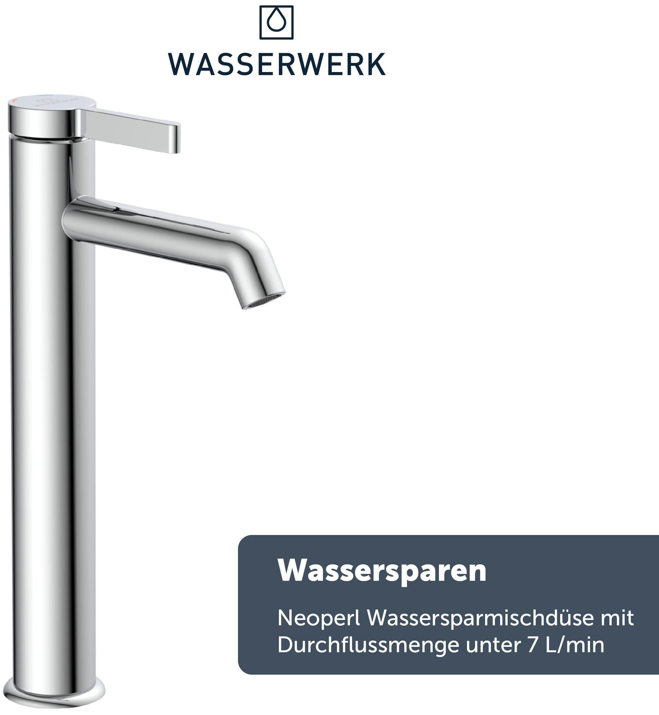 WASSERWERK Waschtischarmatur »WT 11«, inkl. Popup, wassersparend