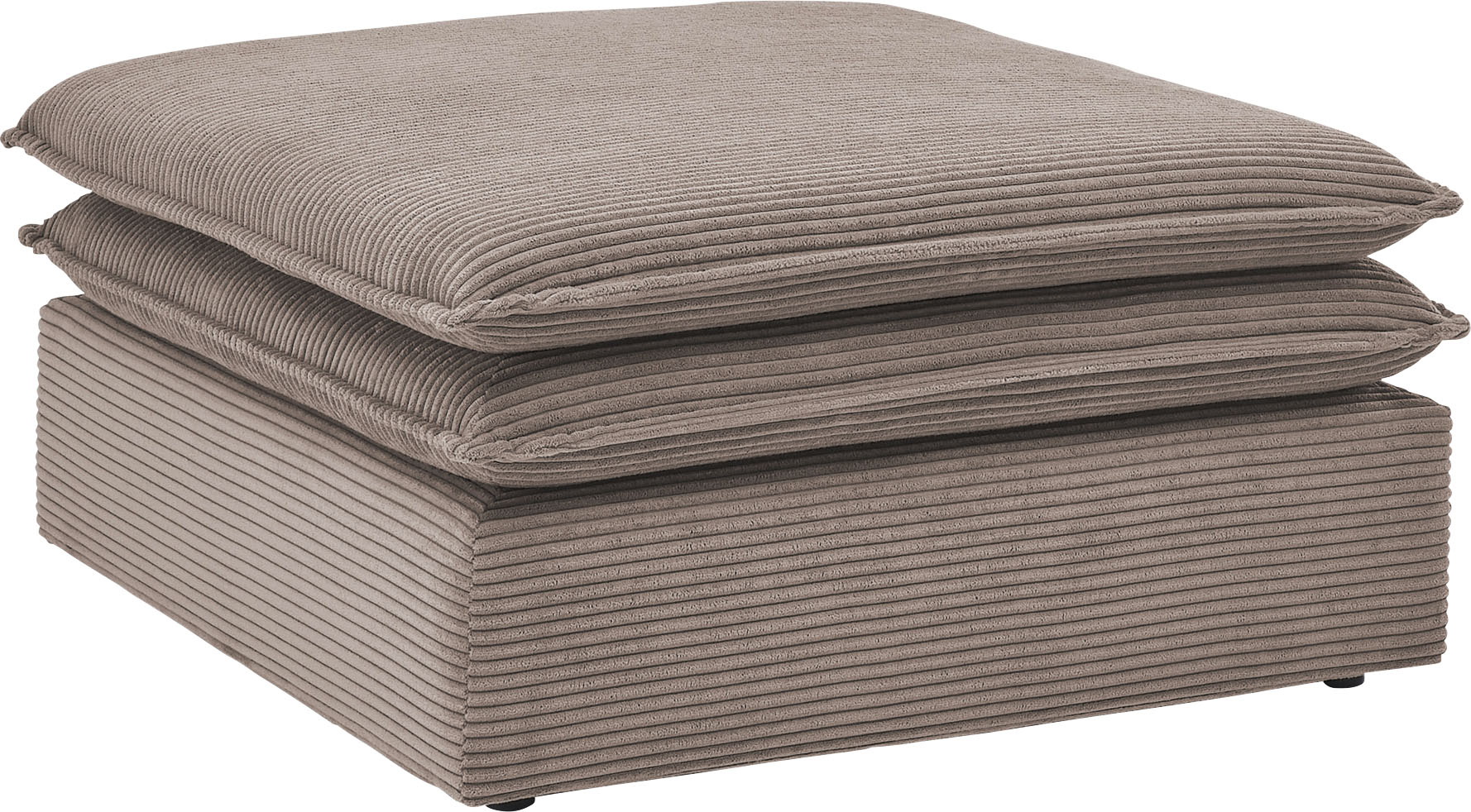 Thumbnail - PLACES OF STYLE Hocker "PIAGGE" Hochwertiger Cord, passend zum Loveseat PIAGGE