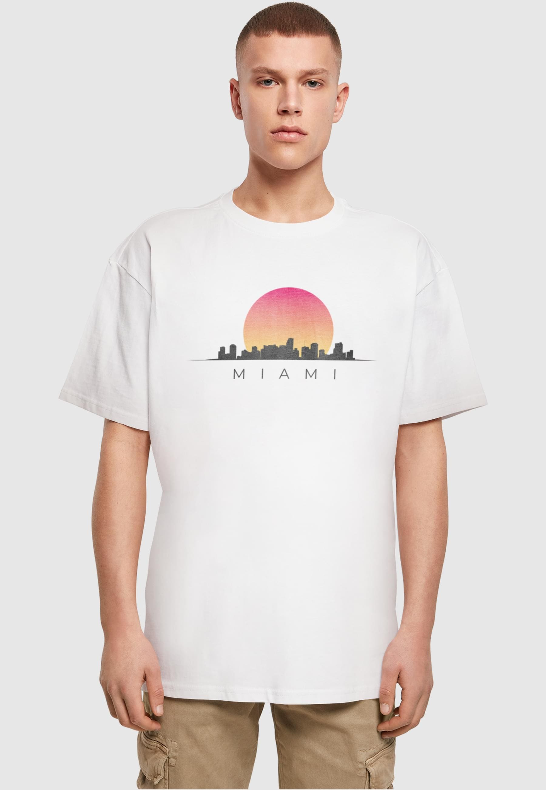 Merchcode T-Shirt »Merchcode Herren Miami Heavy Oversize Tee-BY102«, (1 tlg.)
