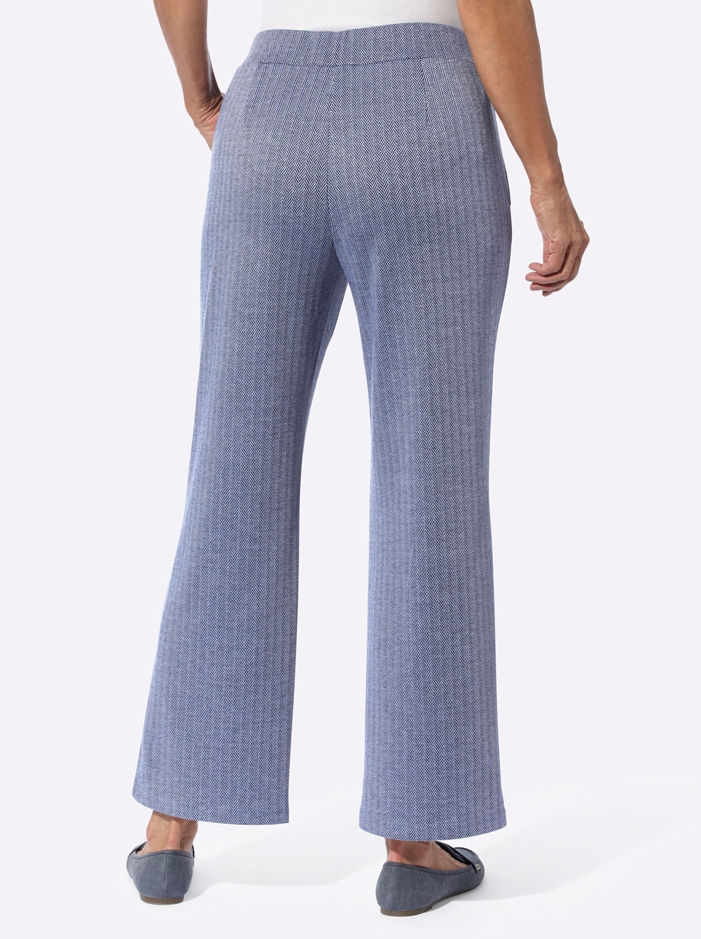 Classic Basics Women's Jersey Pants Navy Patterned 54 3
