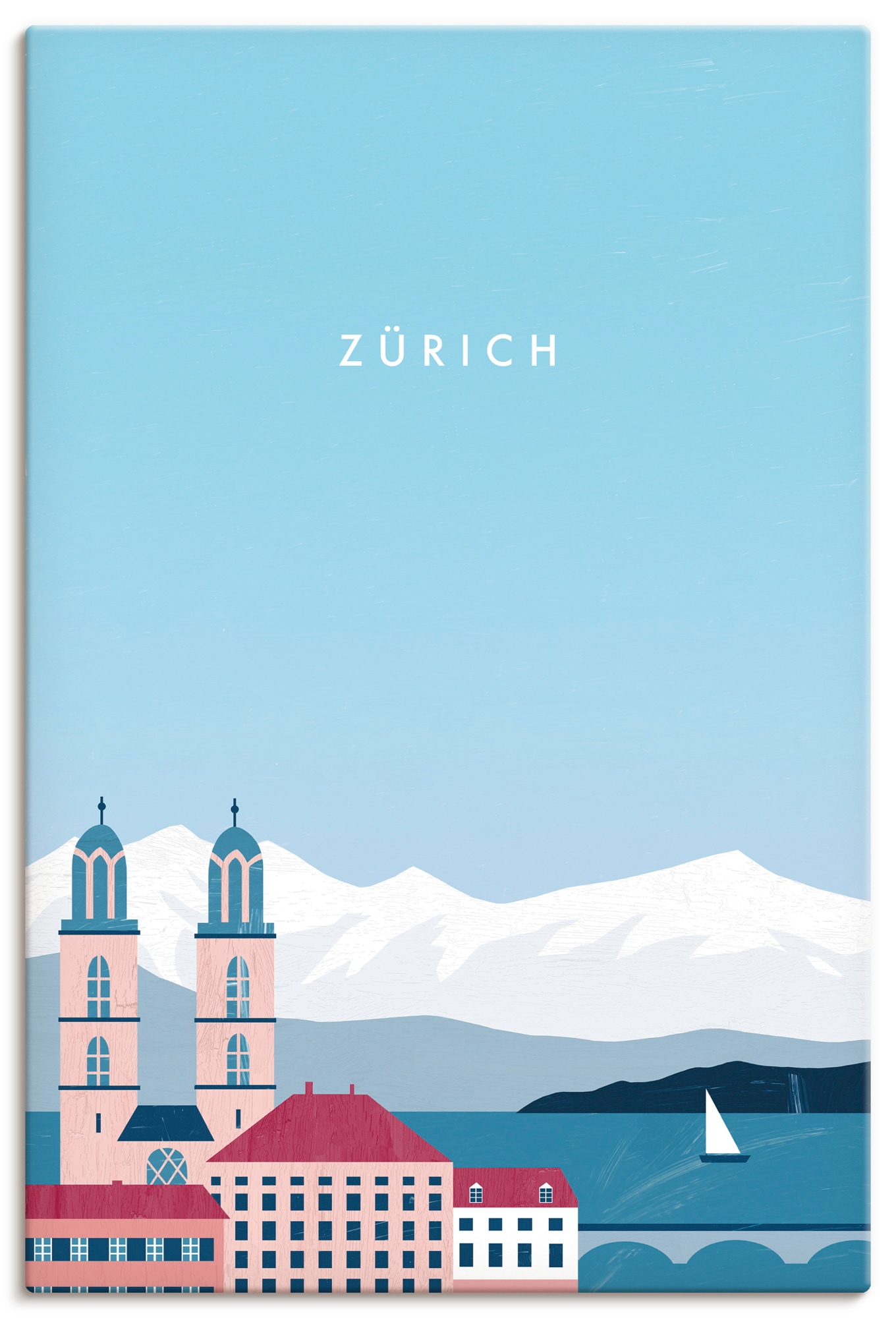 Artland Wandbild "Zürich" 1 Stk. tlg. als Alubild, Leinwandbild, Poster, Wandaufkleber in verschied. Größen