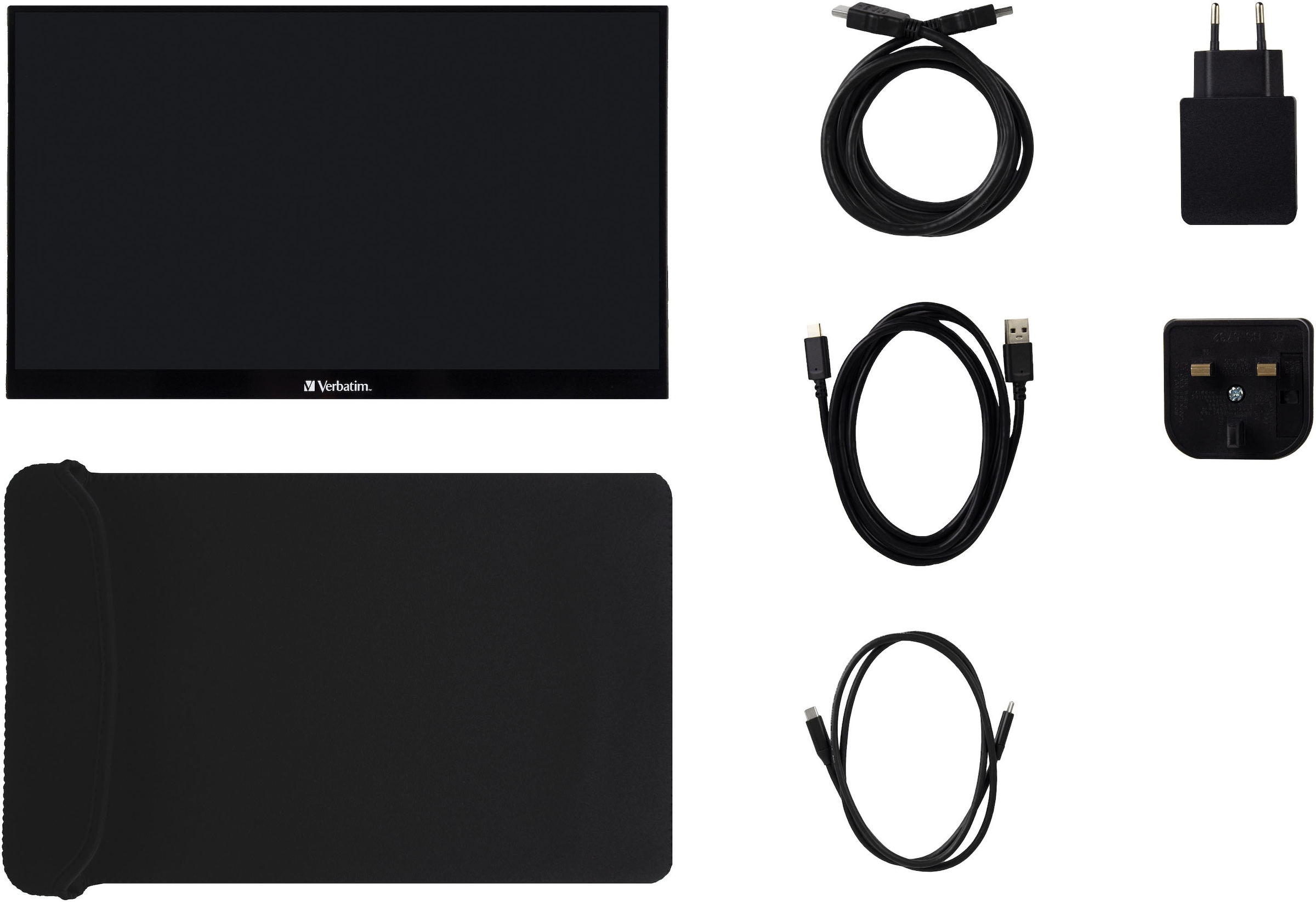 Verbatim Portabler Monitor »49591 Verbatim PMT-14« 36 cm/14 ″  1920 x 1080 px Full HD 6 Reaktionszeit 60 Hz