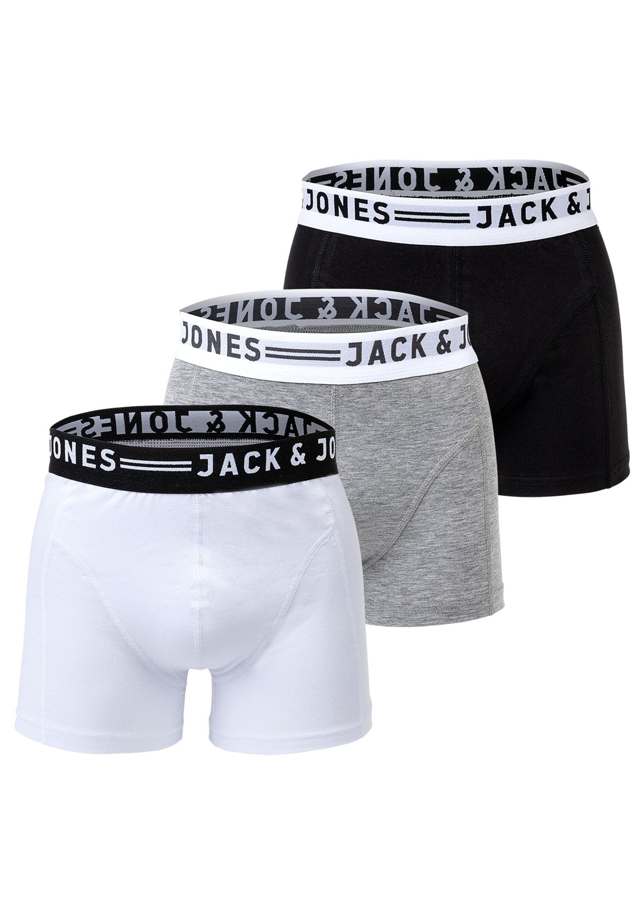 Jack & Jones Boxershorts "Boxershort SENSE TRUNKS 3 PACK 3er Pack"