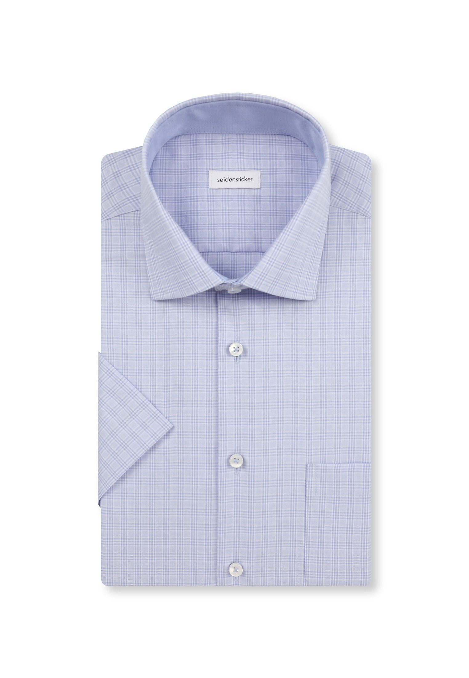seidensticker Businesshemd »Regular« Regular 1/2 Kentkragen Karo