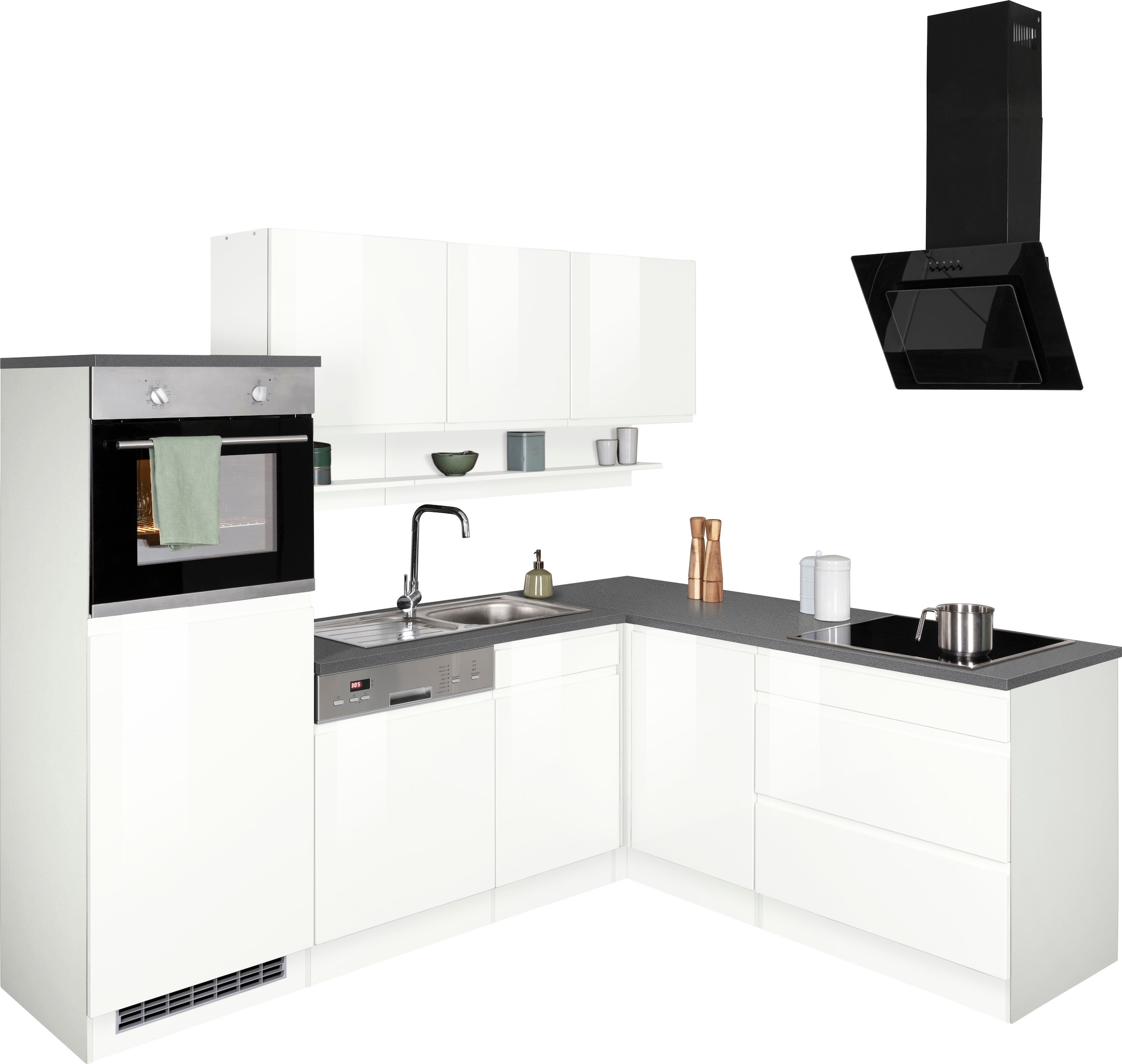 HELD MÖBEL Winkelküche "Virginia", Stellbreite 230/190 cm, ohne E-Geräte günstig online kaufen