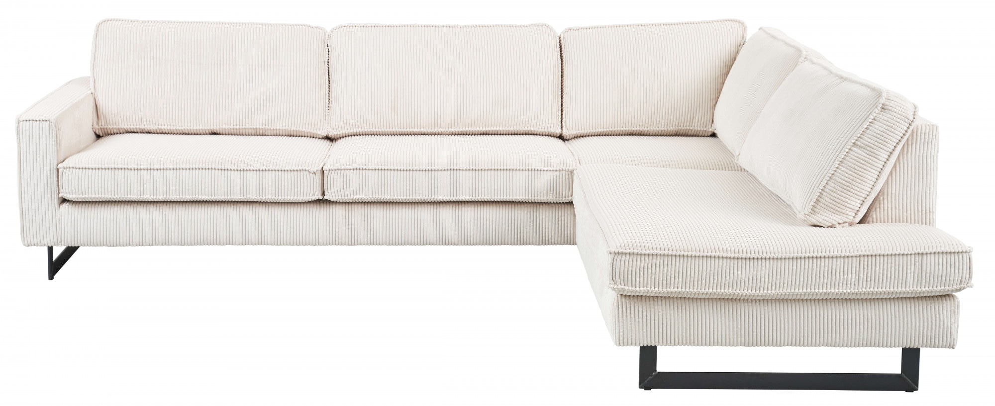 Home affaire Ecksofa "Pinto, 290 cm, Cord, Chenille, Lederoptik, Ottomane l günstig online kaufen