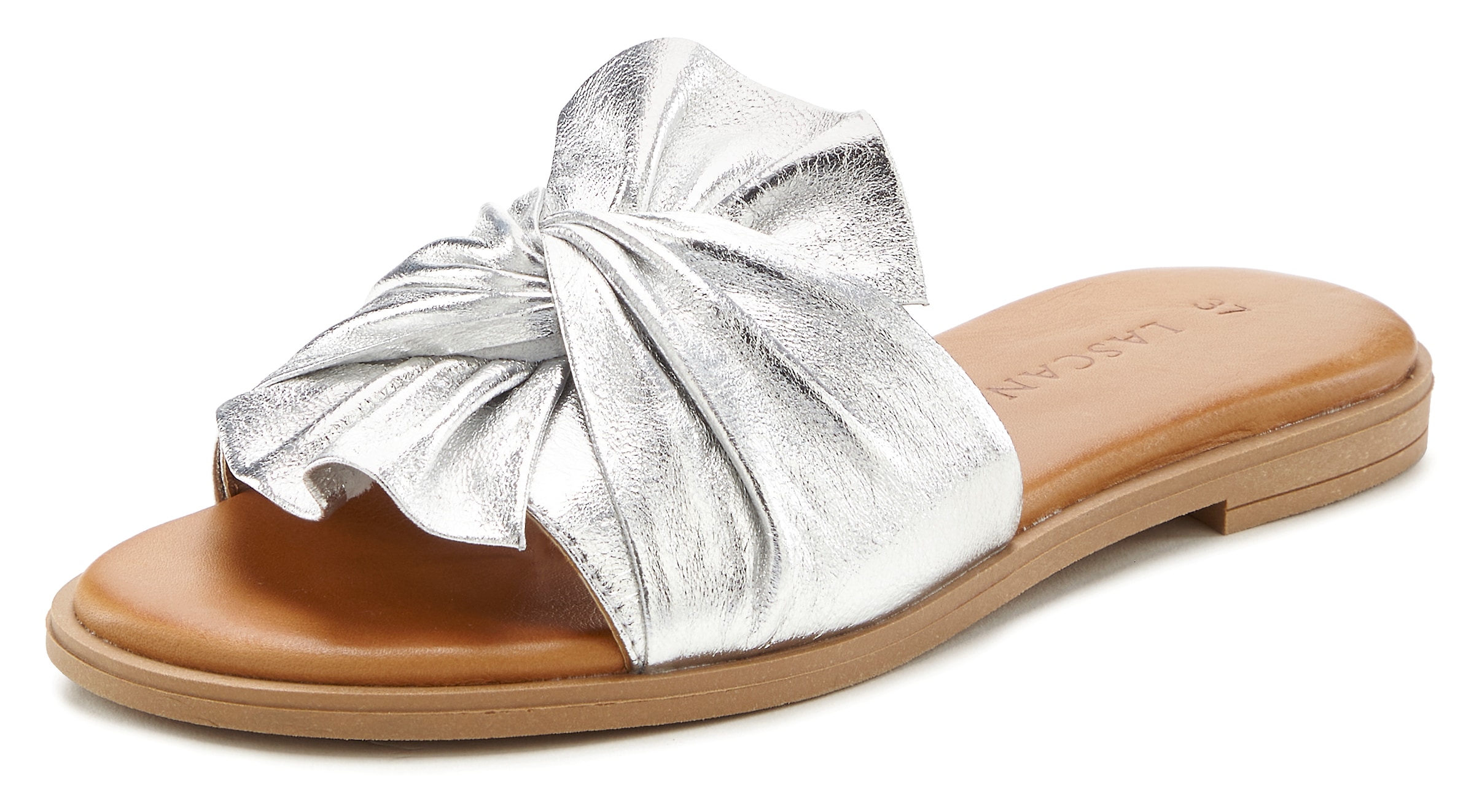 LASCANA Pantolette »Mule, Sandale, offener Schuh«, aus Leder