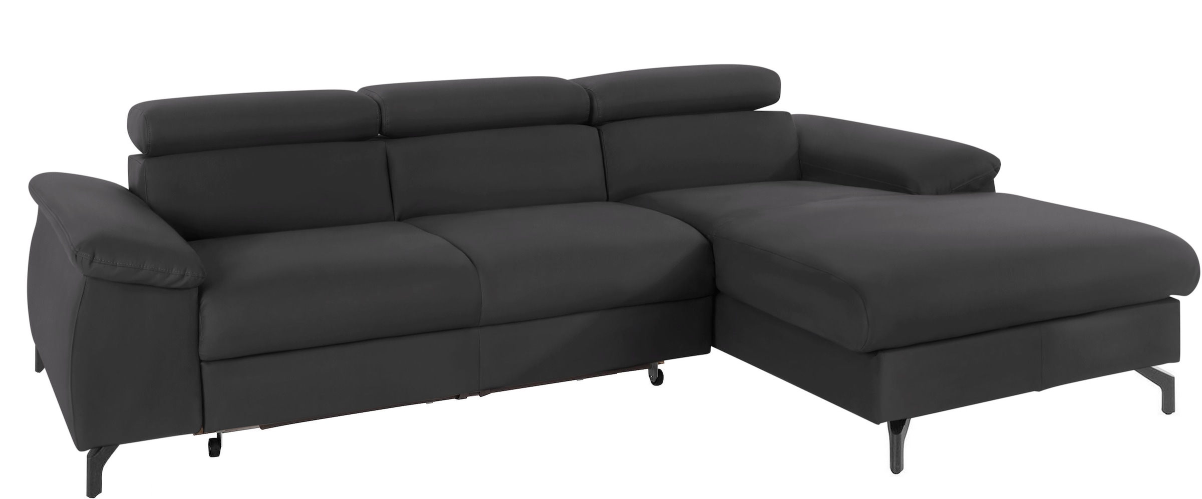 COTTA Ecksofa "Kitty L-Form, B: 242 cm" mit Kopfteilverstellung, optional Schlaffunktion & Bettkasten