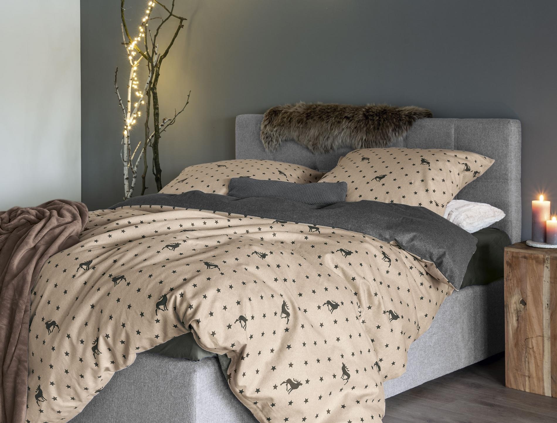 Irisette Wendebettwäsche "Panda 8395" 2 Stk. tlg. kuschelig weiche Winterbe günstig online kaufen