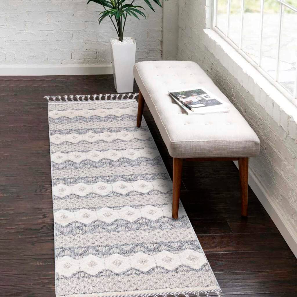 Carpet City Hochflor-Teppich "Valencia 728" rechteckig 20 mm Höhe Läufer, B günstig online kaufen