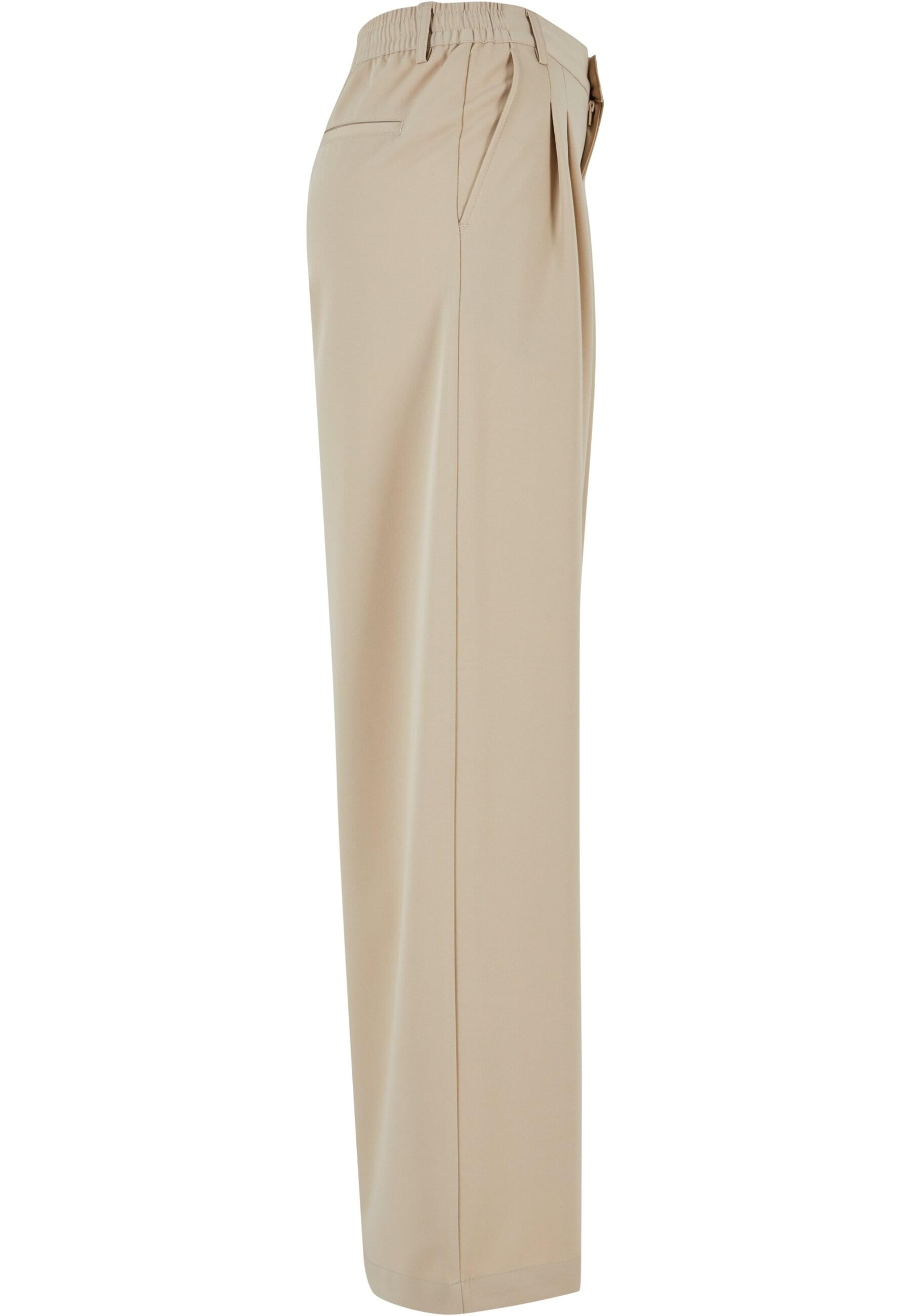 URBAN CLASSICS Stoffhose »Urban Classics Damen Ladies Ultra Wide Pleat-Front Pants«, (1 tlg.)