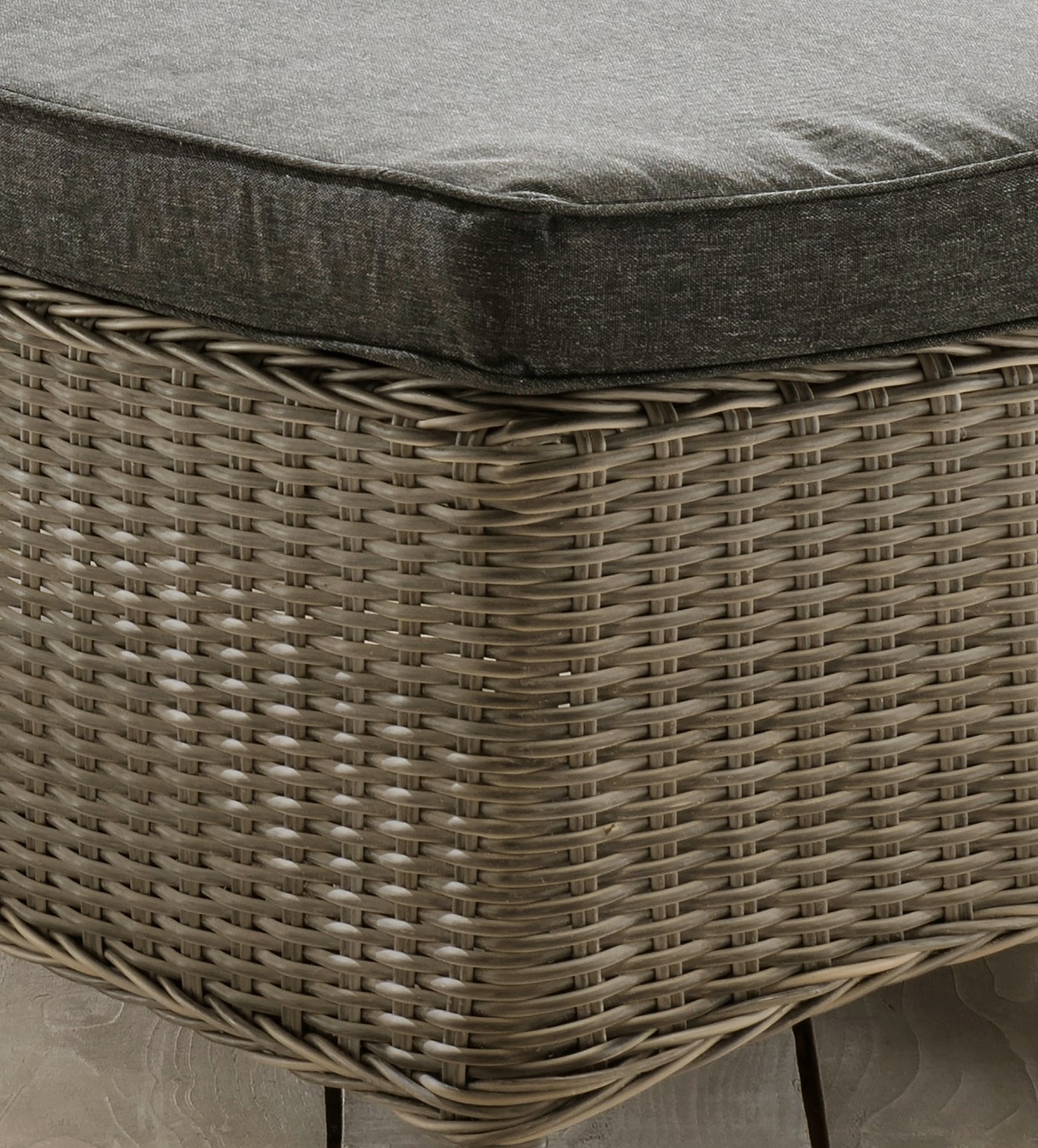 BAUR Gartenliege Polyrattan Auflage mit | Rollen, Destiny inkl. verstellbar, 5fach »CASA«,