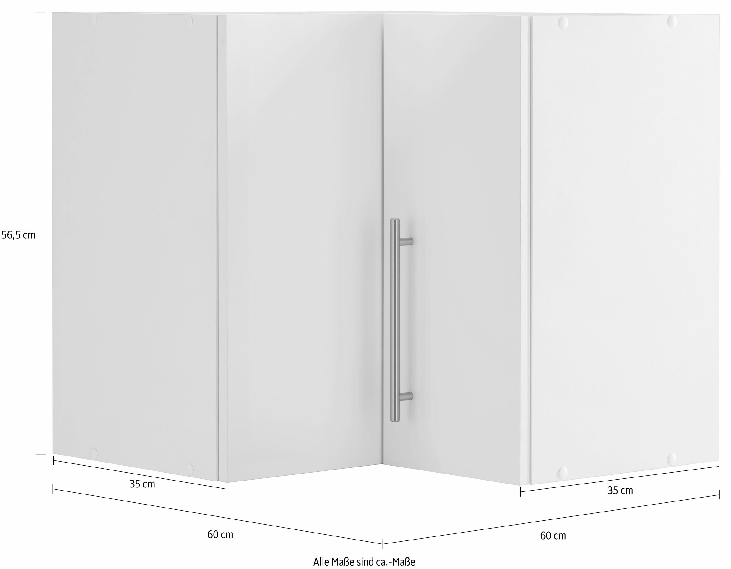 wiho Küchen Eckhängeschrank »Cali«, 60 cm breit