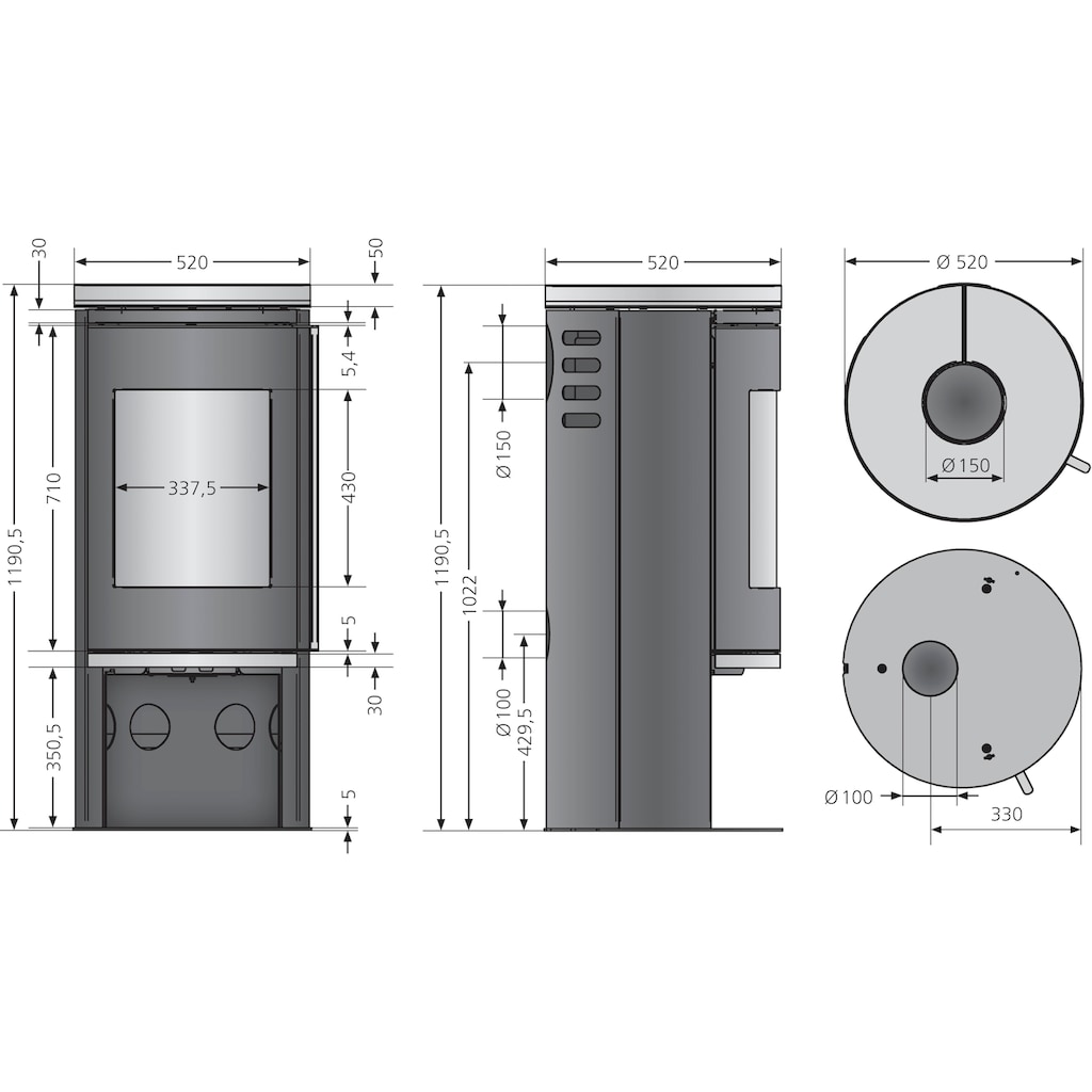 JUSTUS Kaminofen »Faro 2.0«