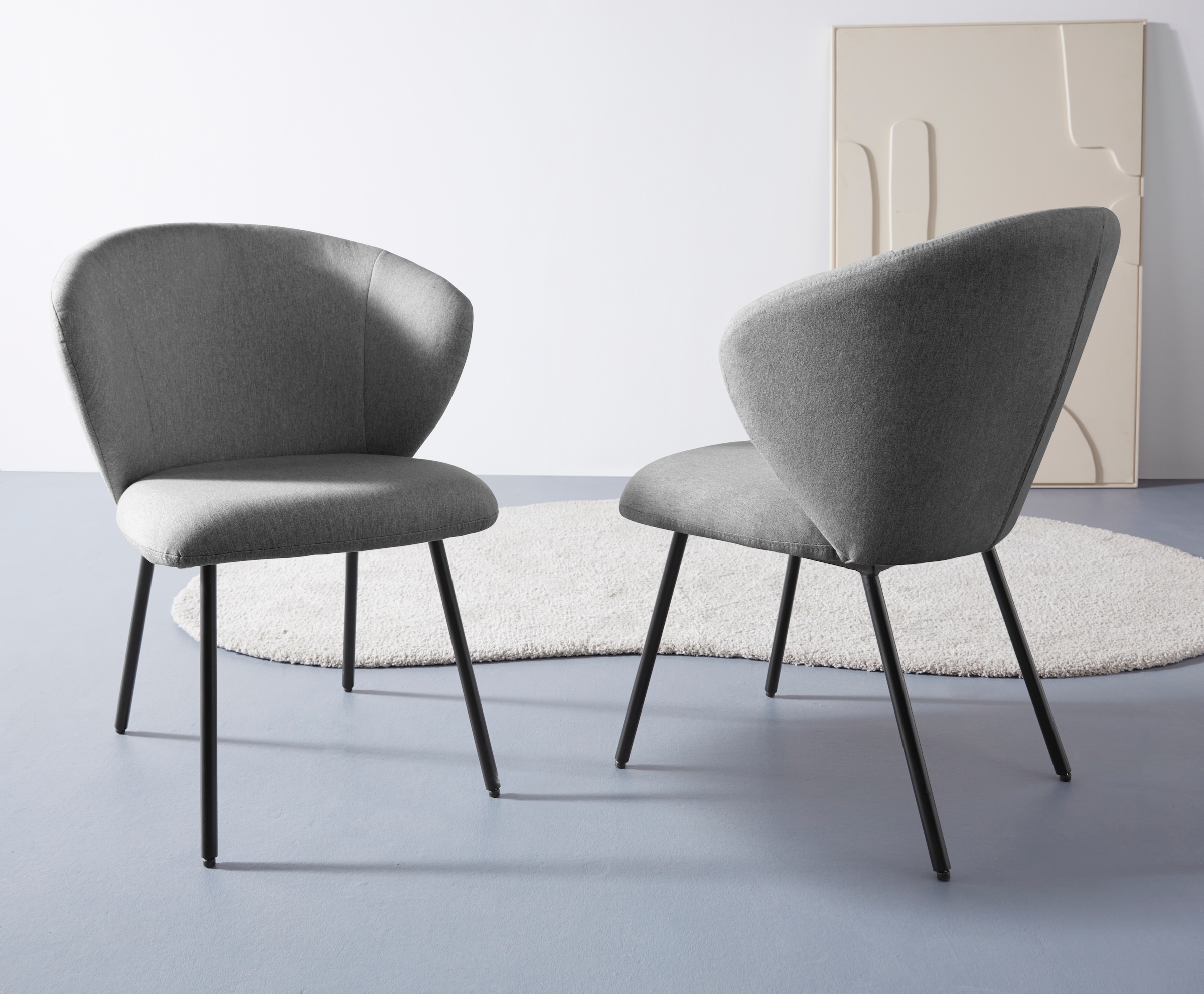 LeGer Home by Lena Gercke Esszimmerstuhl "Galilea" (Set) 2 Stk. Struktur mi günstig online kaufen
