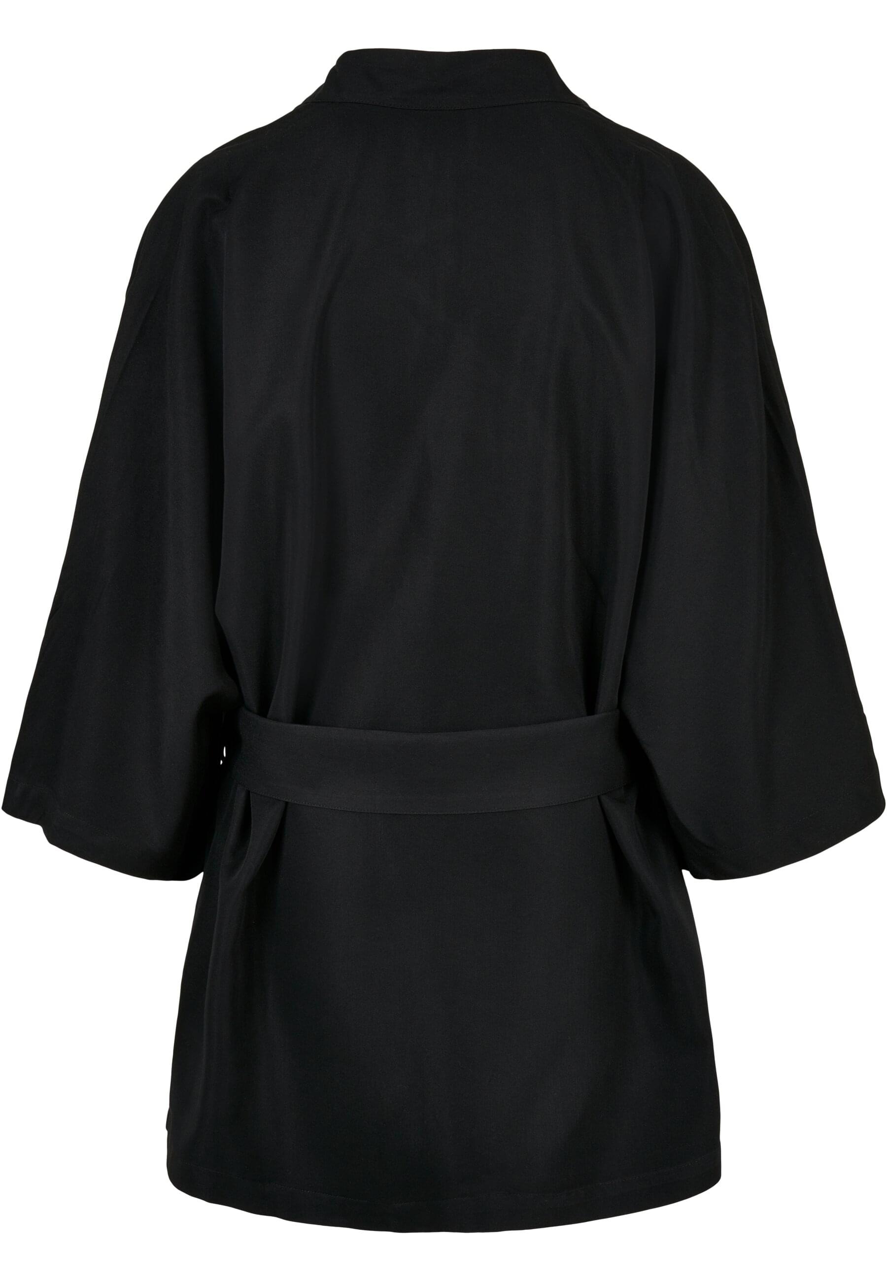 URBAN CLASSICS Allwetterjacke »Urban Classics Damen Ladies Viscose Twill Kimono Coat«, (1 St.), ohne Kapuze
