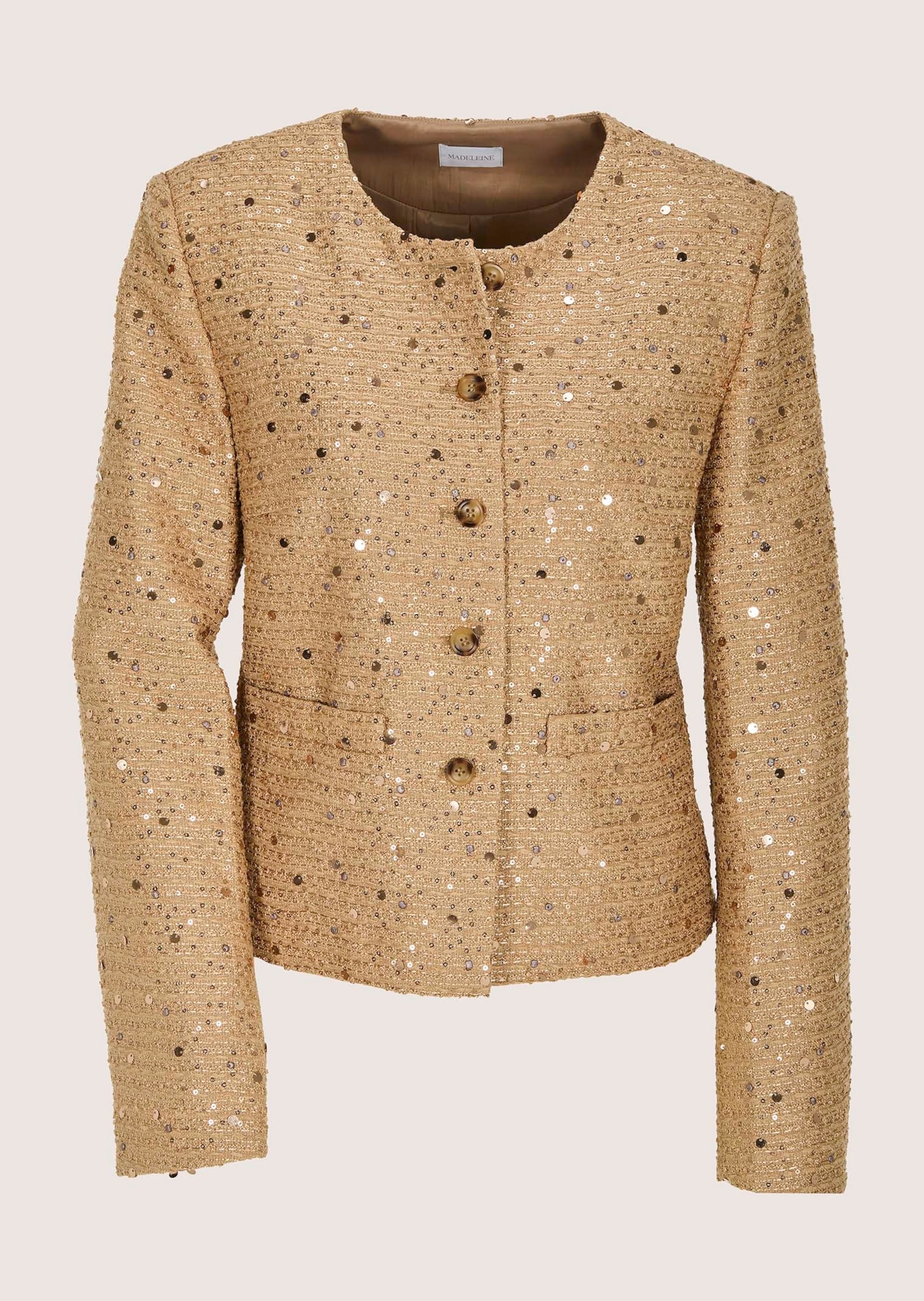 MADELEINE "Kurzblazer Glanzblazer mit Pailletten" mit Pailletten