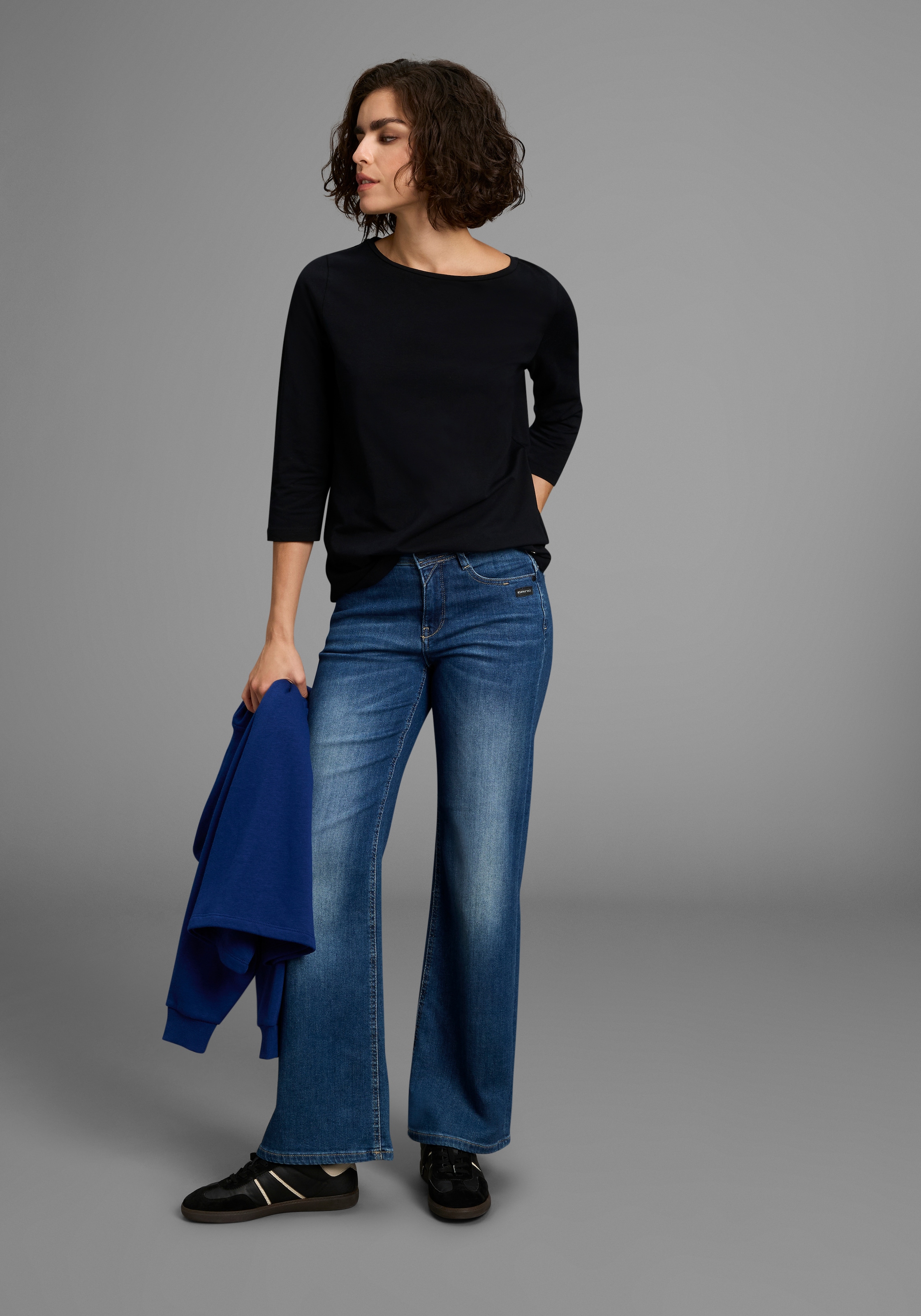 Laura Scott 3/4-Arm-Shirt, mit U-Boot-Ausschnitt - NEUE KOLLEKTION