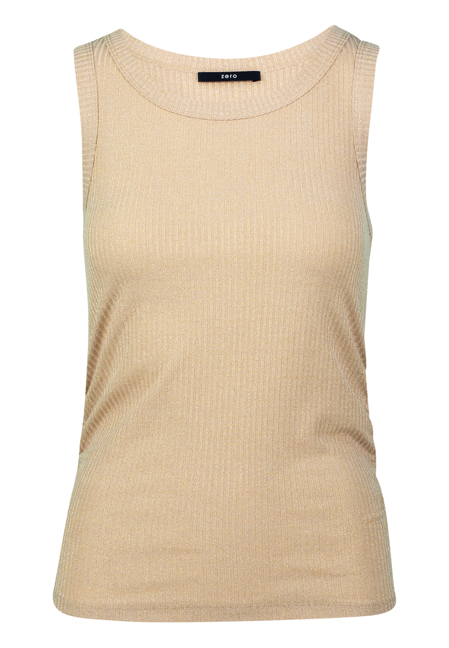 Zero Tanktop »zero Top mit Glitzer«, drapiert /gerafft