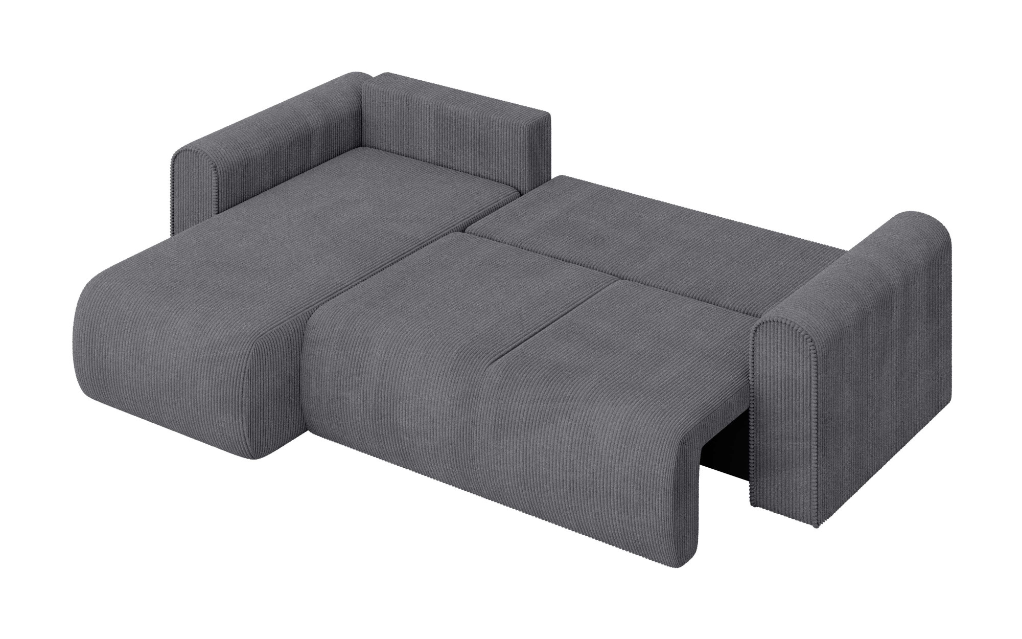 INOSIGN Ecksofa »Zacharia wahlweise Schlafsofa mit Bettkasten, B/T/H 250/166/86 cm«, L-Form mit Wellenunterfederung, Recamiere beidseitig montierbar