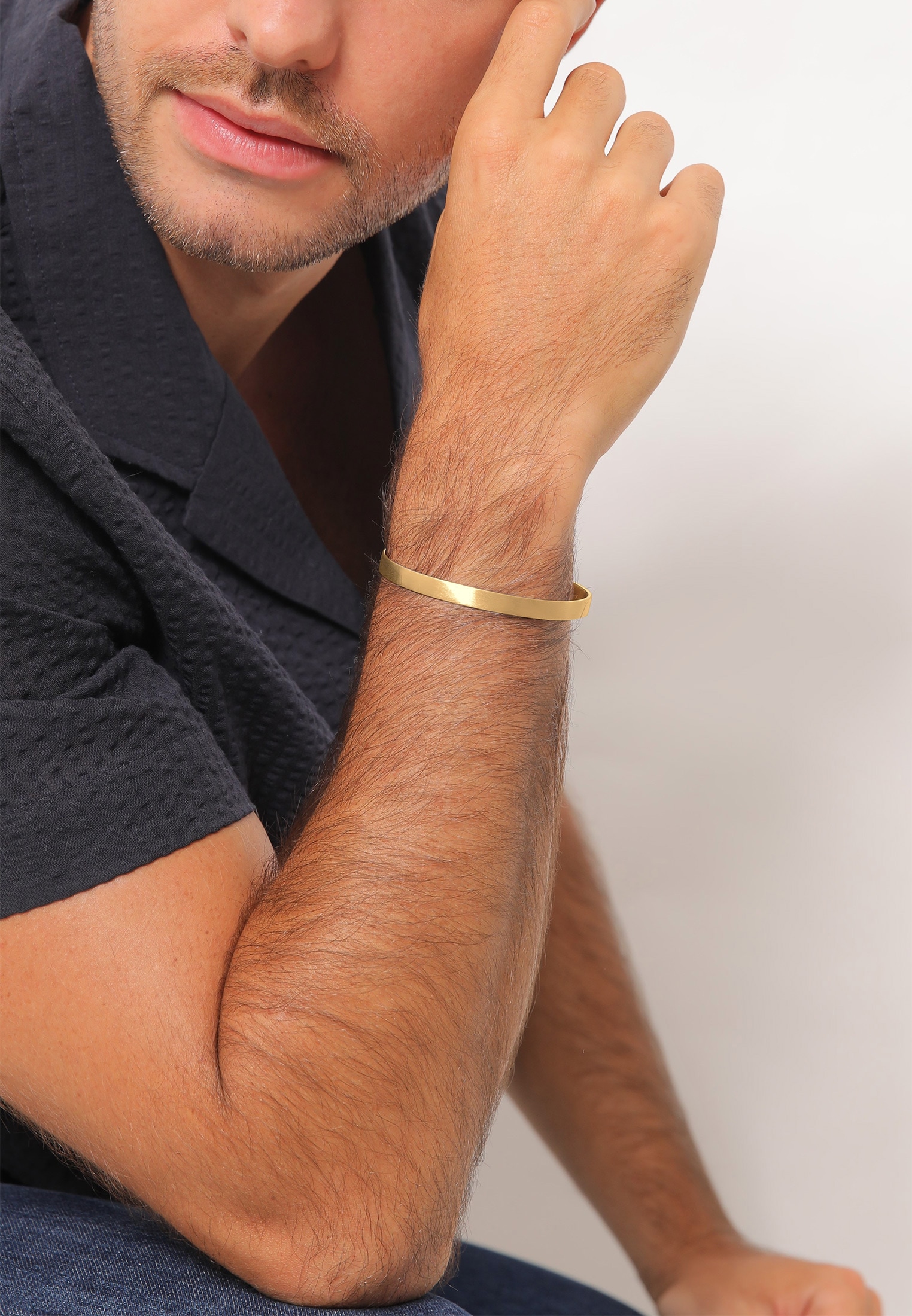 Basic Matt Kuzzoi bestellen Silber« BAUR »Herren 925 Armband | Bangle